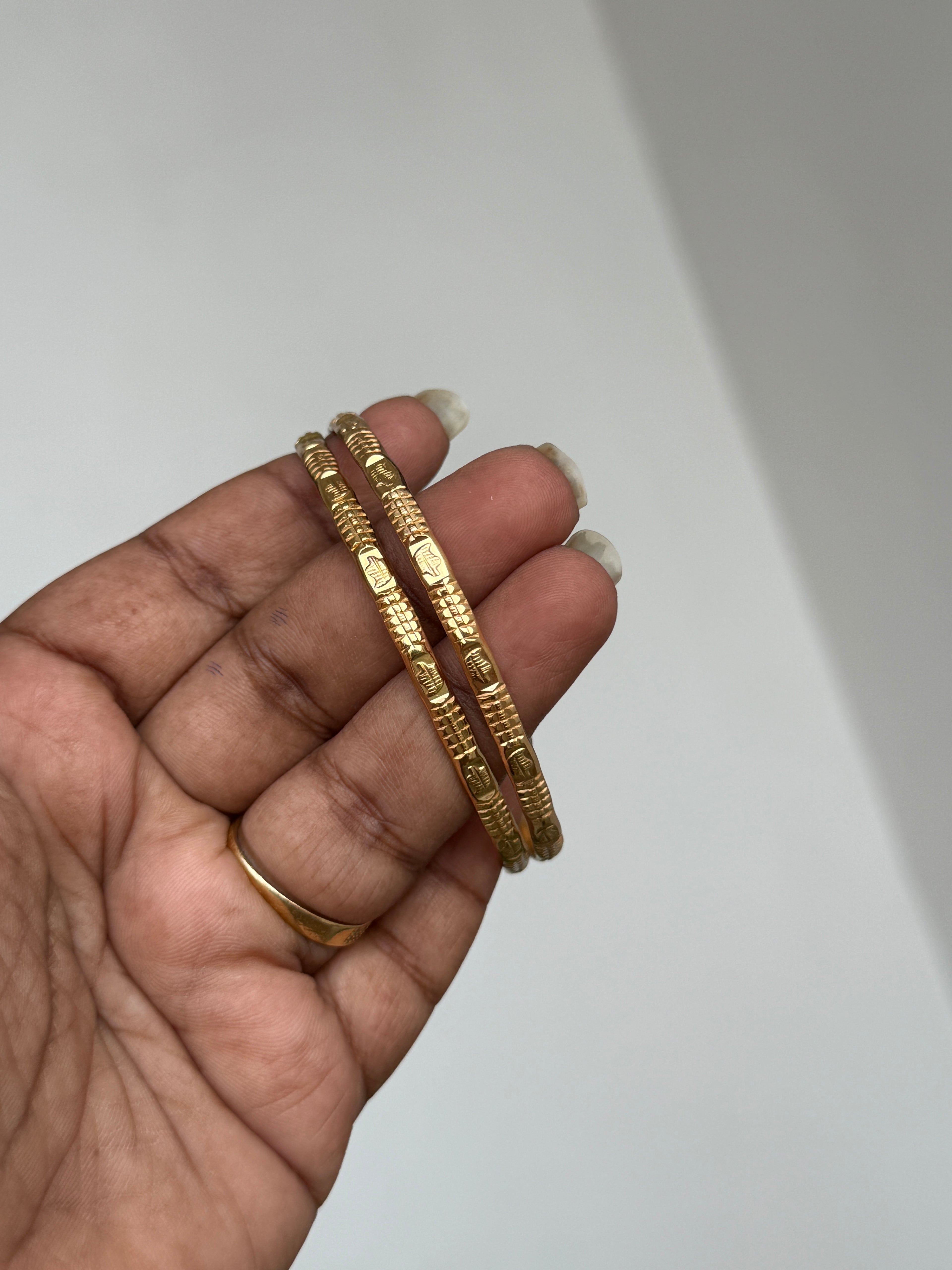Ph062 panchaloham gold replica bangles