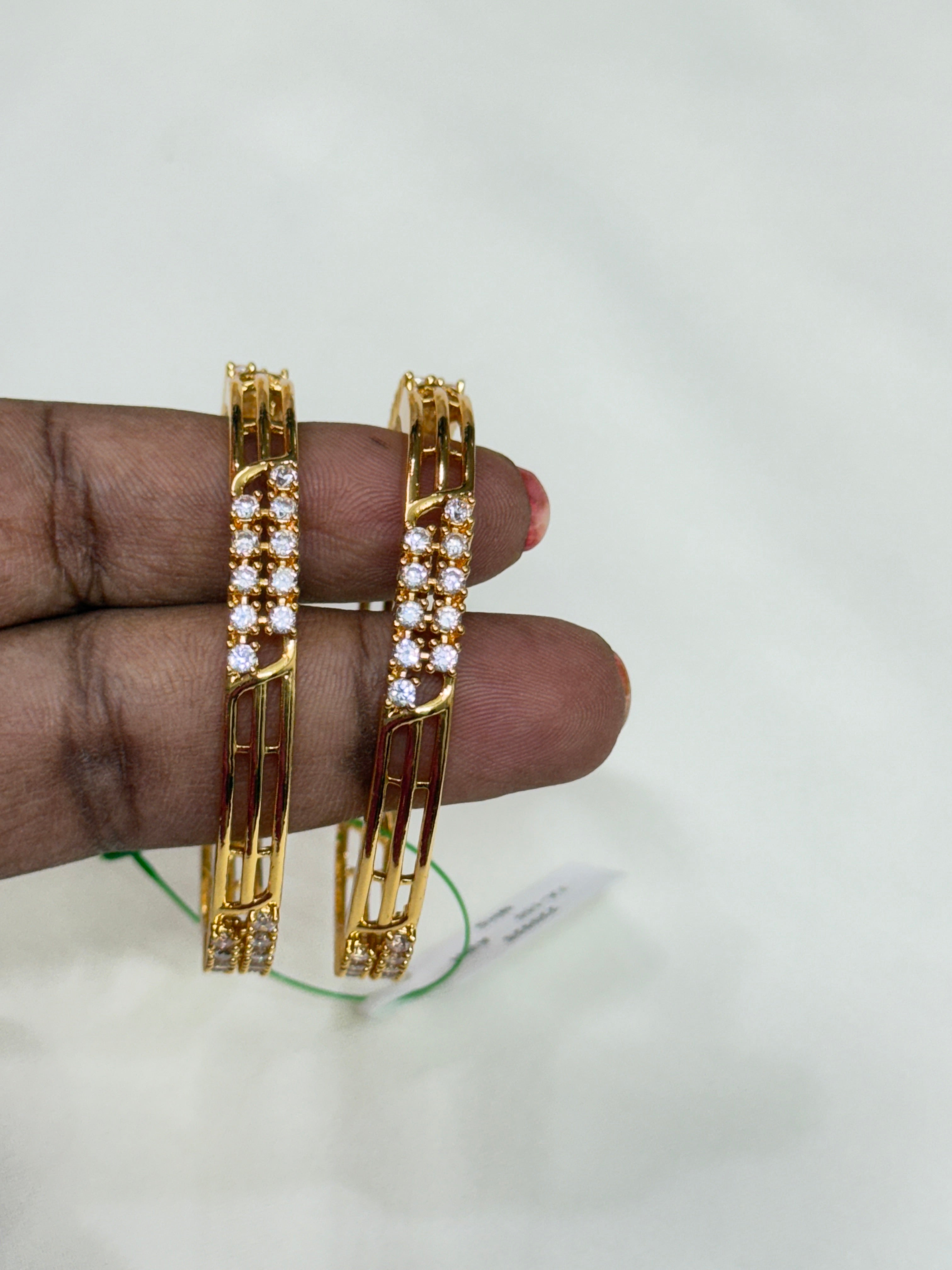 Kd018 cz stones kids bangles