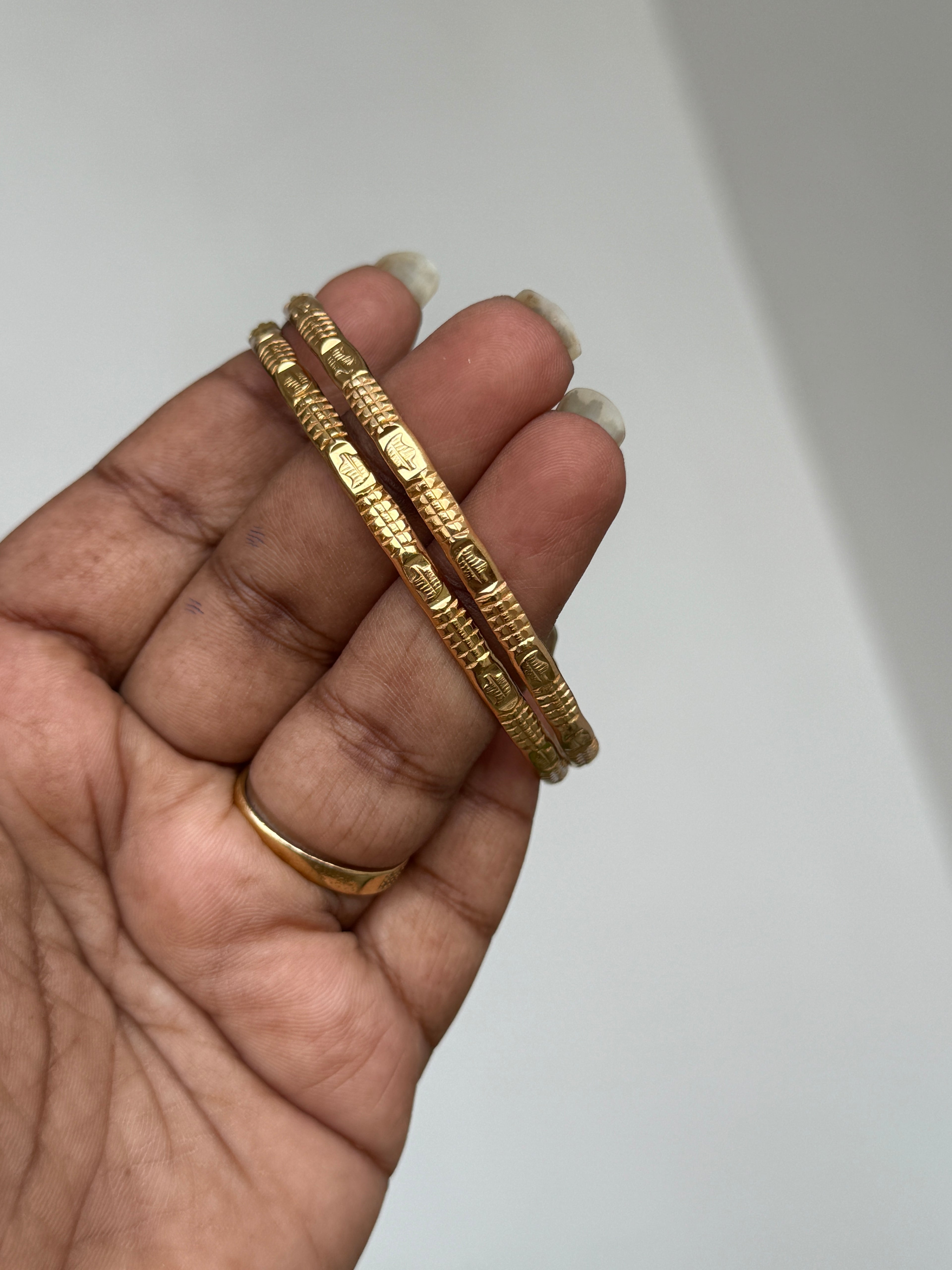 Ph062 panchaloham gold replica bangles