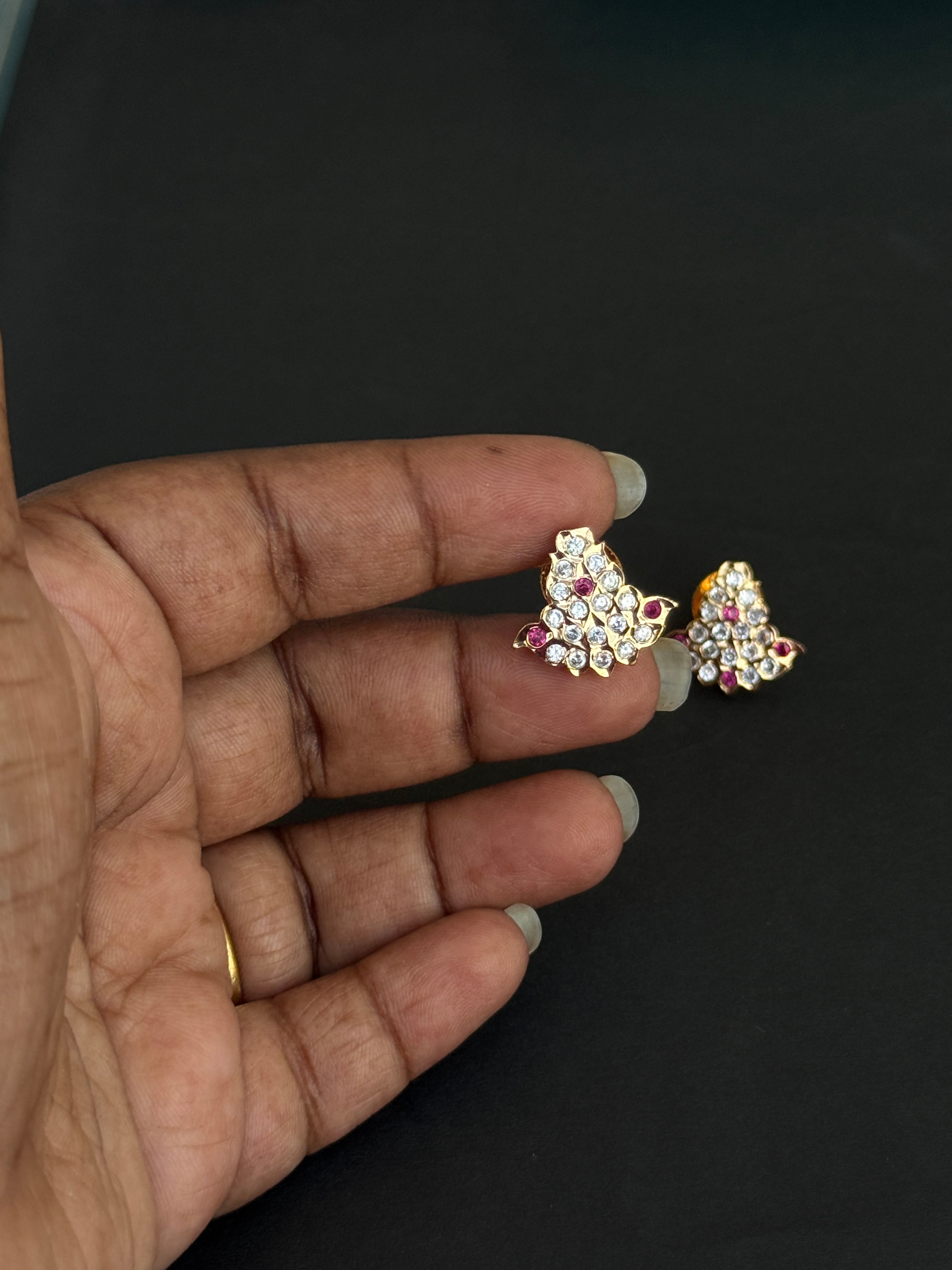 Ph013 panchaloham back screw earrings