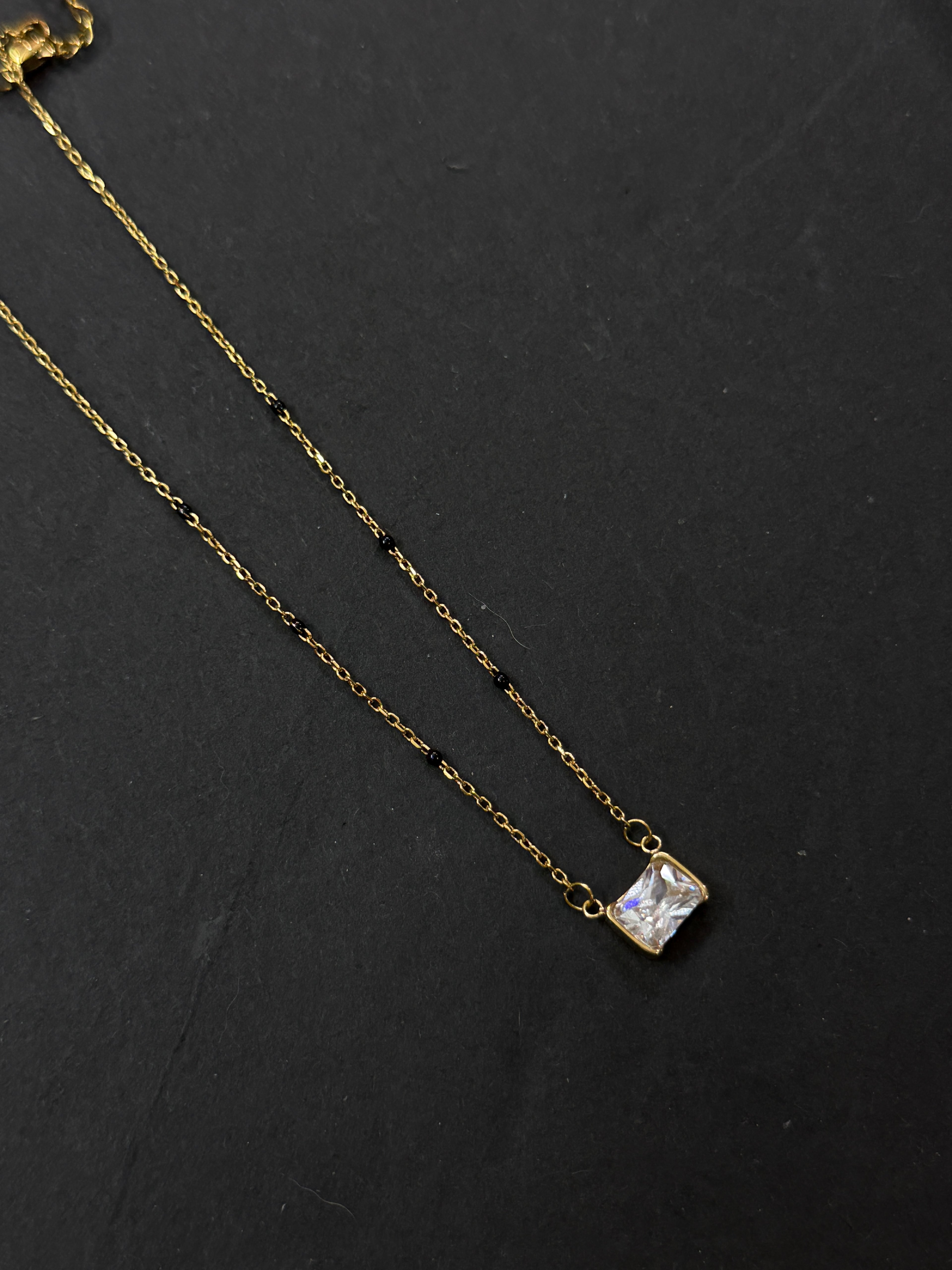 Bb036 Anti tarnish square blackbeads