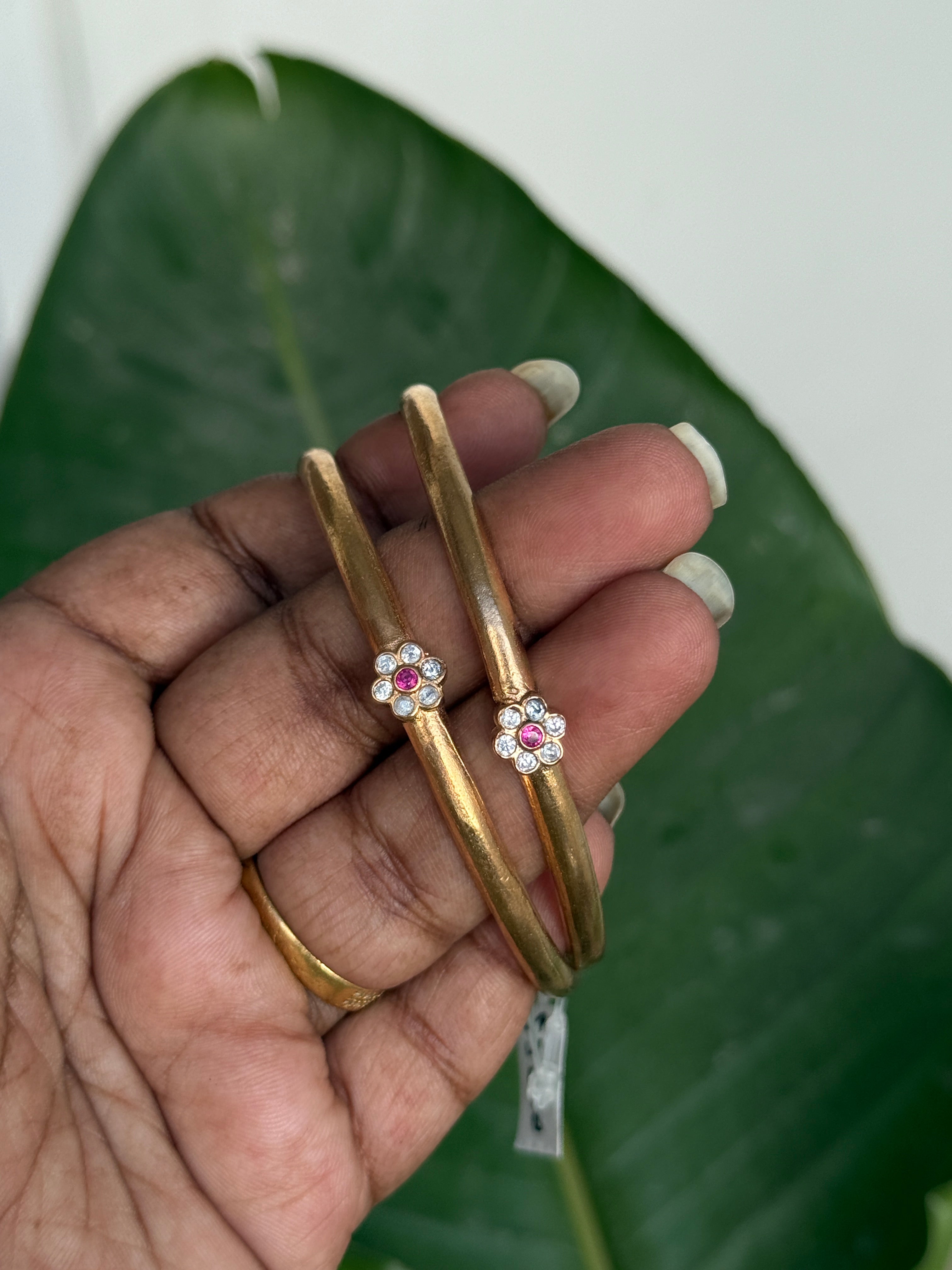 Ph062 unpolished panchaloham impon bangles