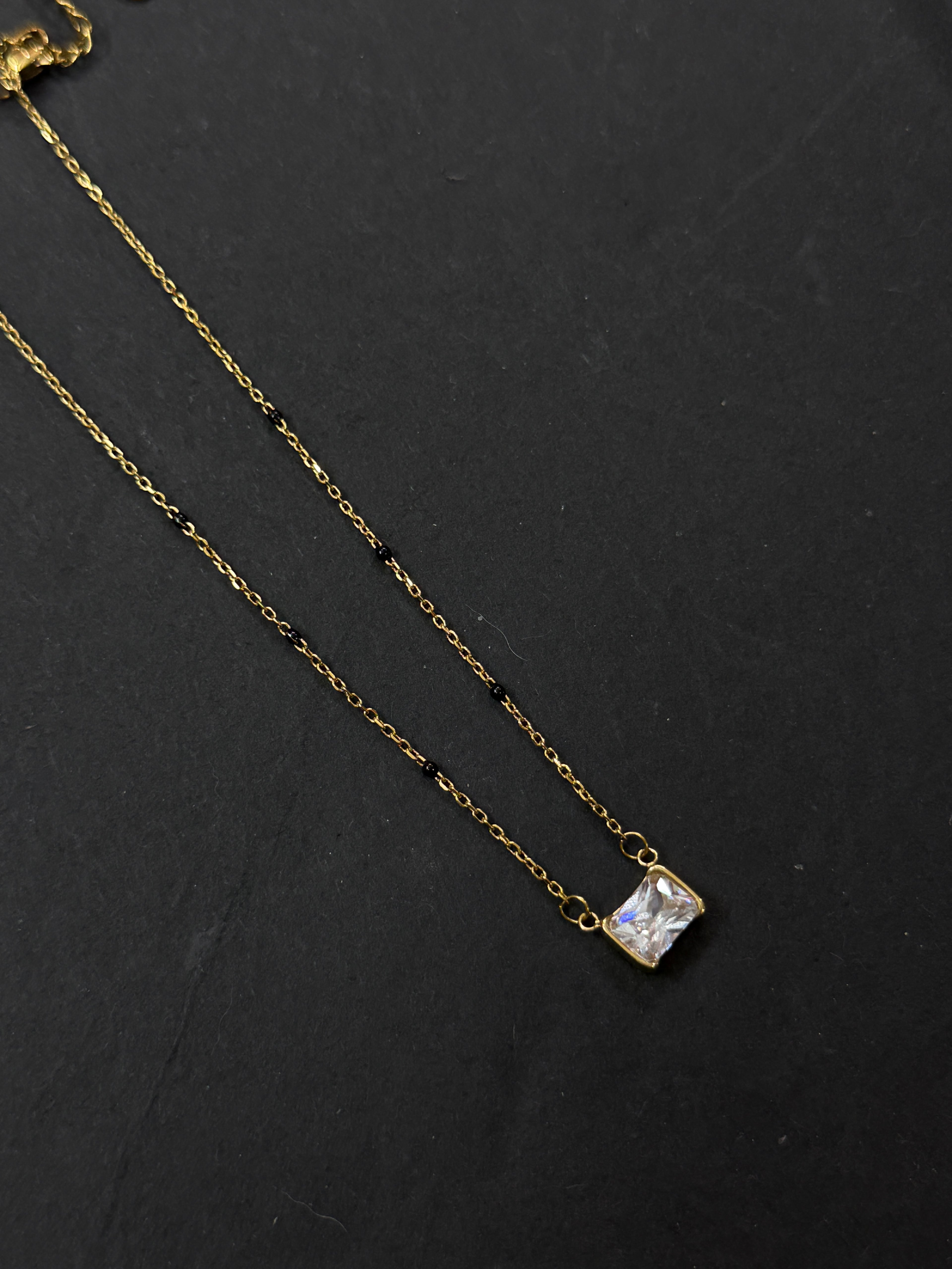 Bb036 Anti tarnish square blackbeads