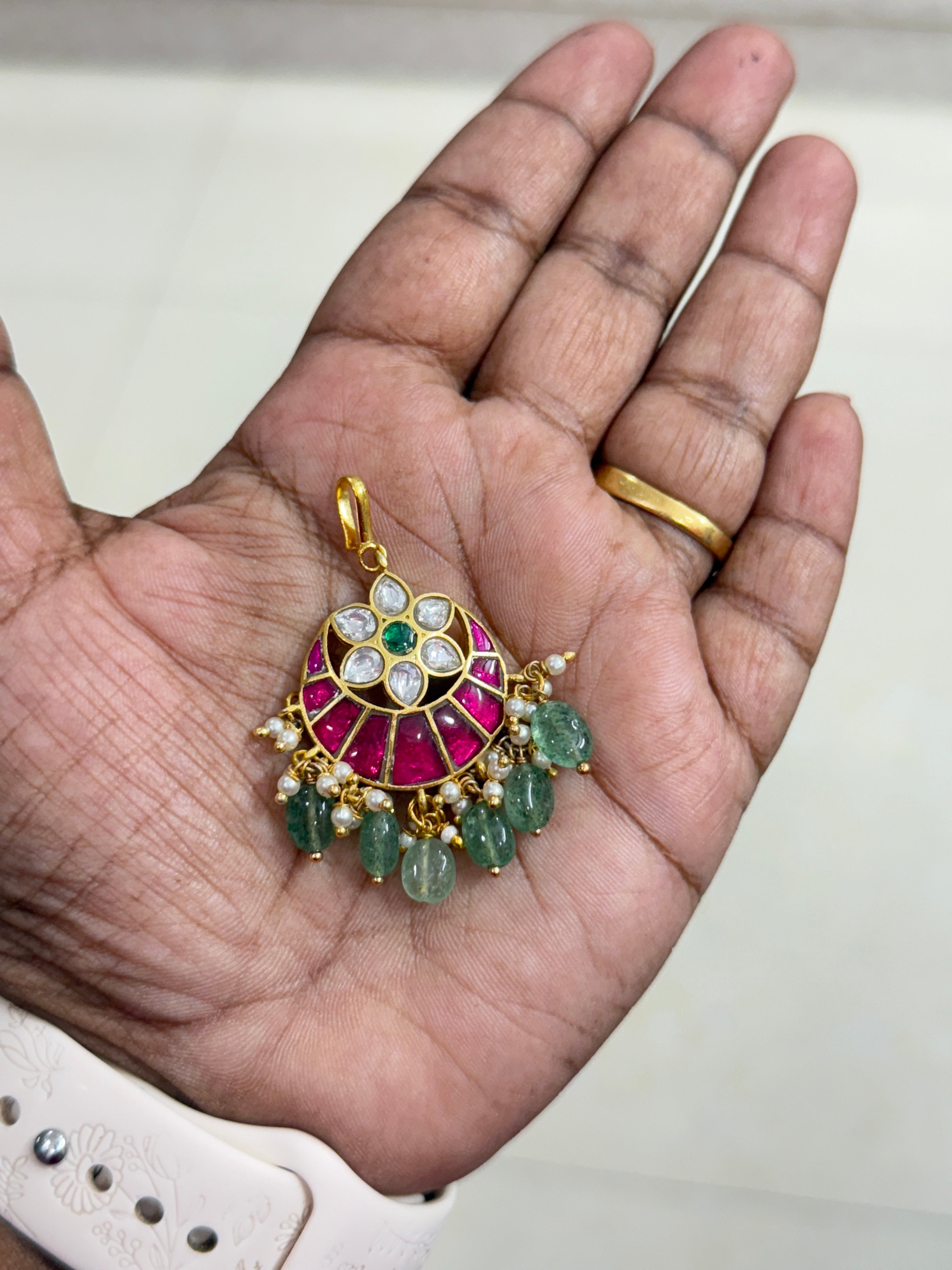 Tk556 jadau kundan tikka