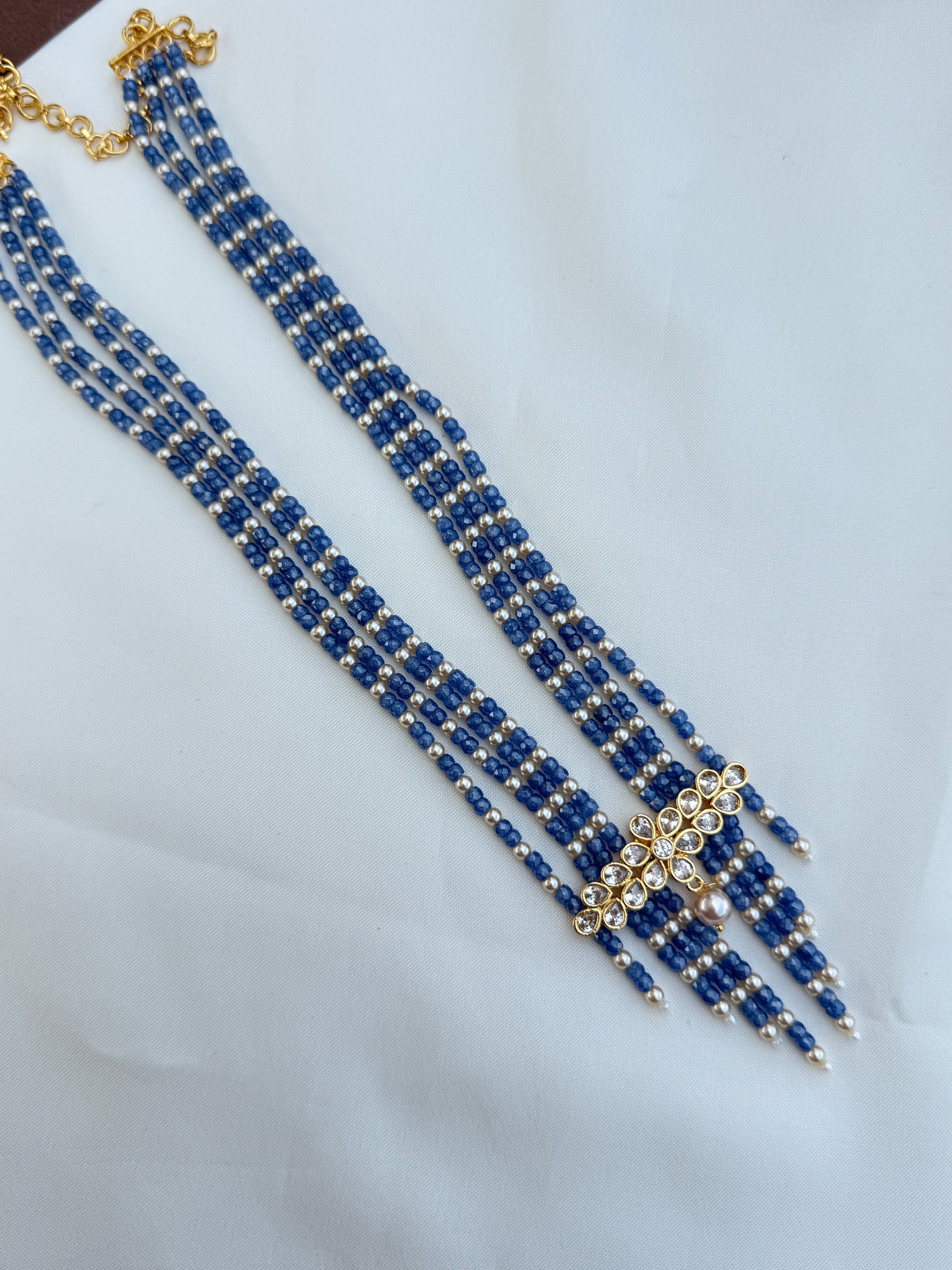 Ns554 uncut pendant Onex crystal beads