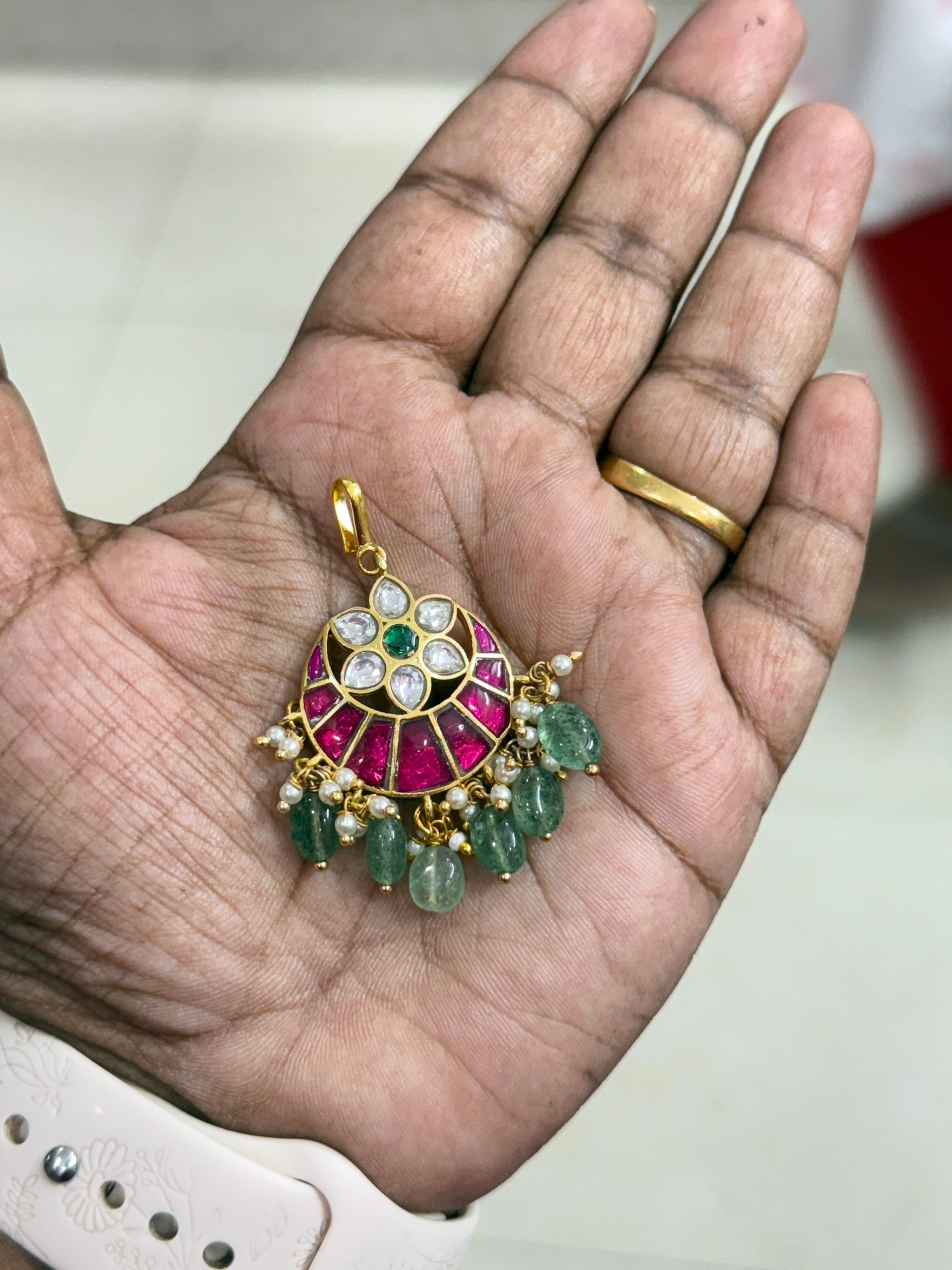 Tk556 jadau kundan tikka