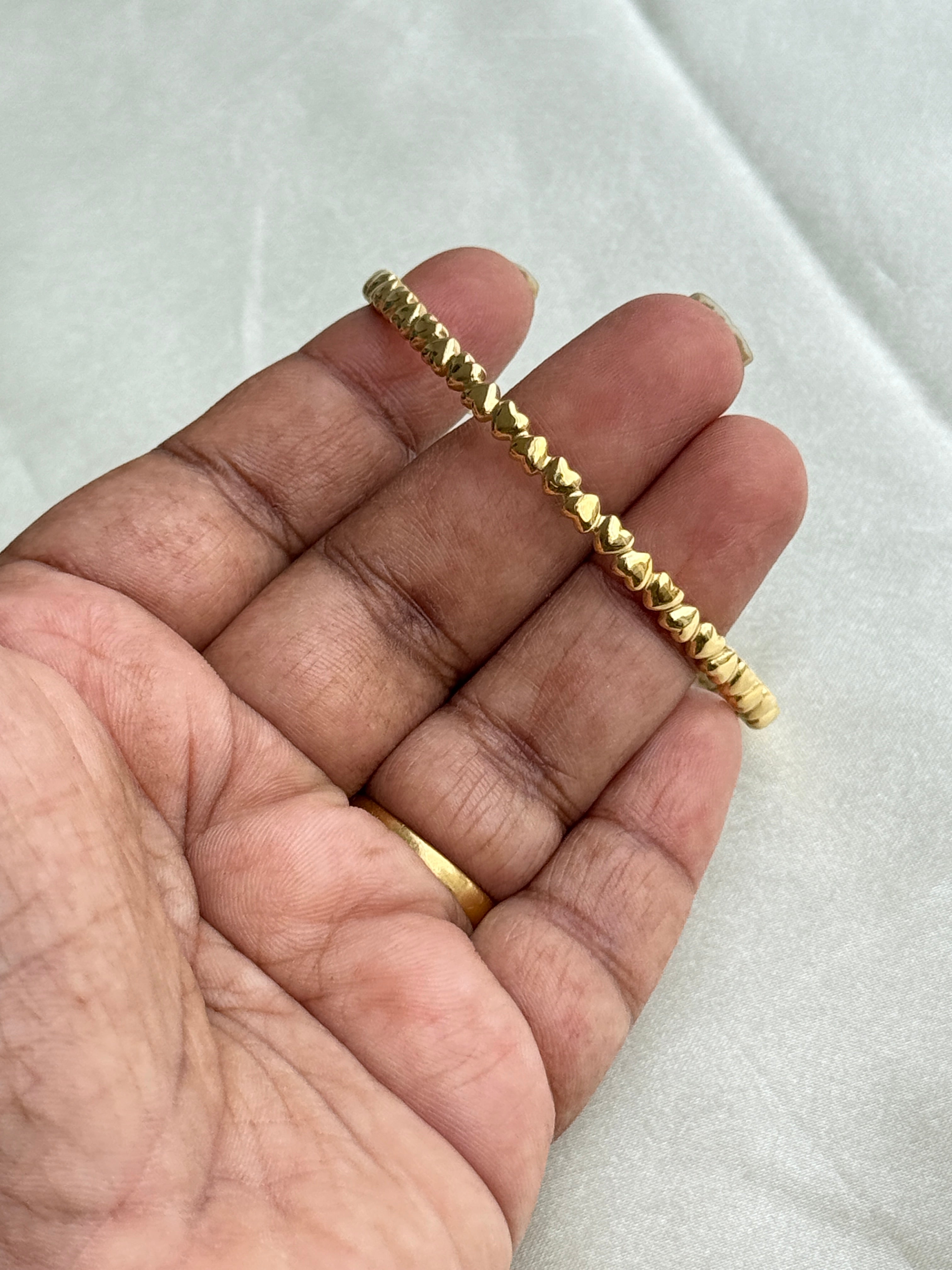 Ab025 heart Anti tarnish bracelets