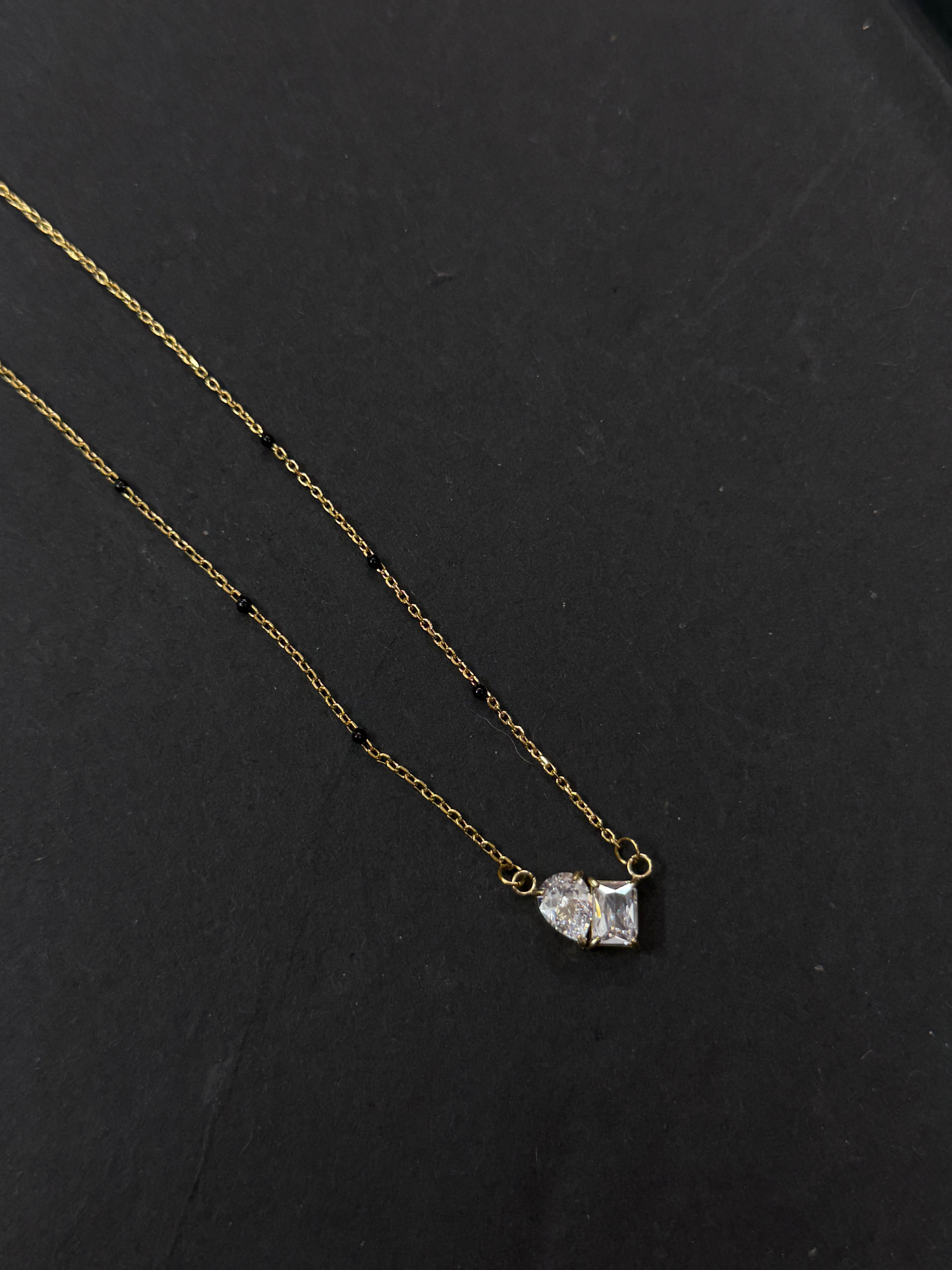 Bb040 square drop anti tarnish blackbeads