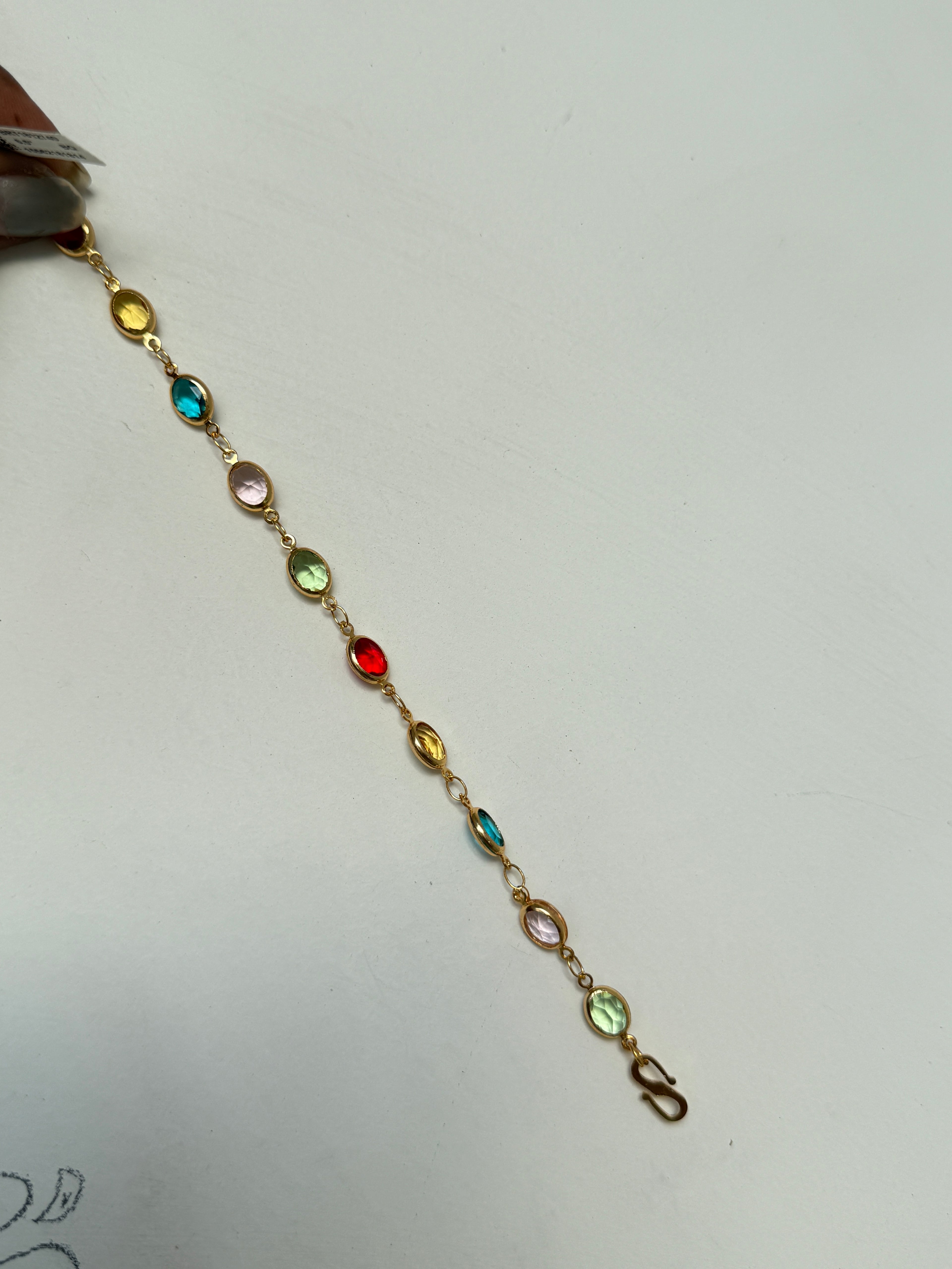 Br523 Navarathan bracelet (u will get 4 rings to adjust the size)