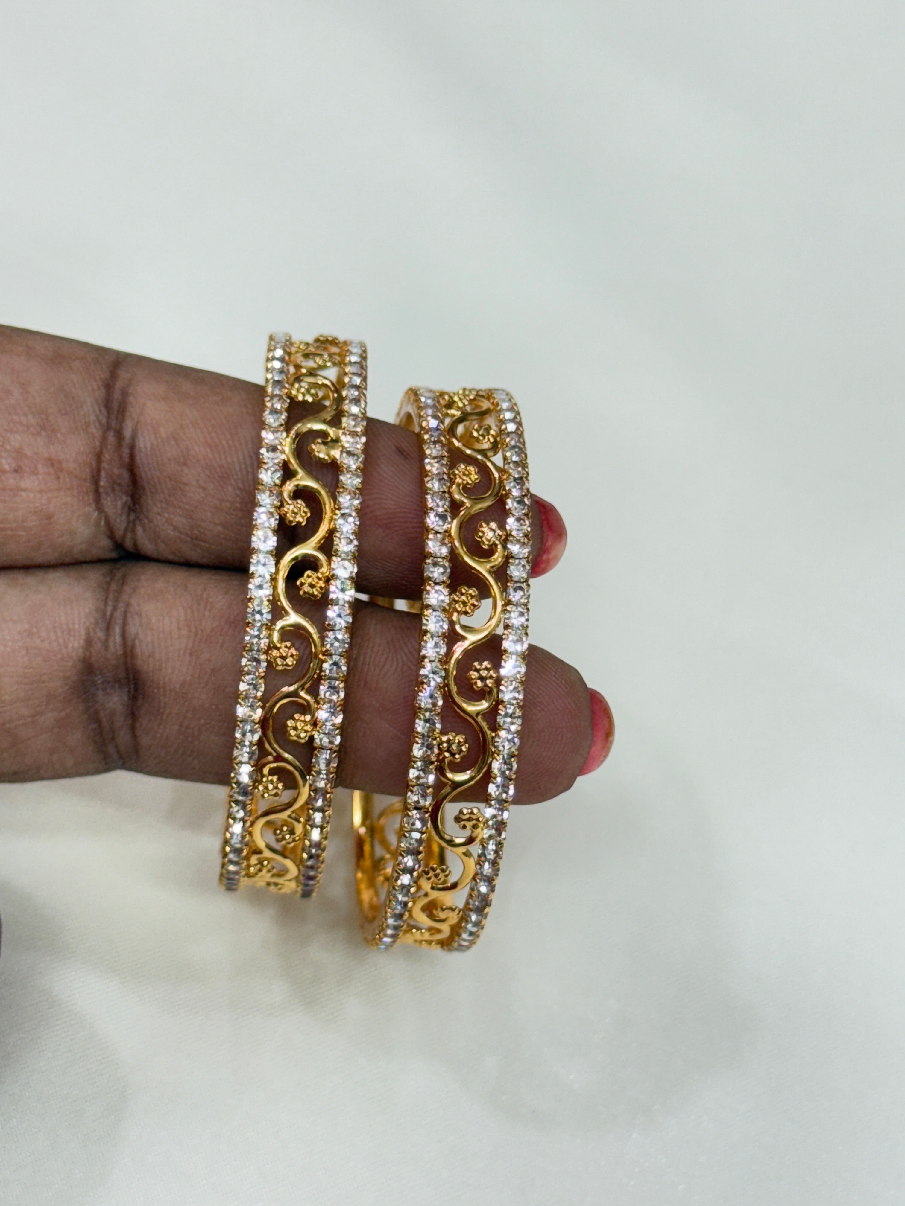 Kd020 cz stone kids bangles