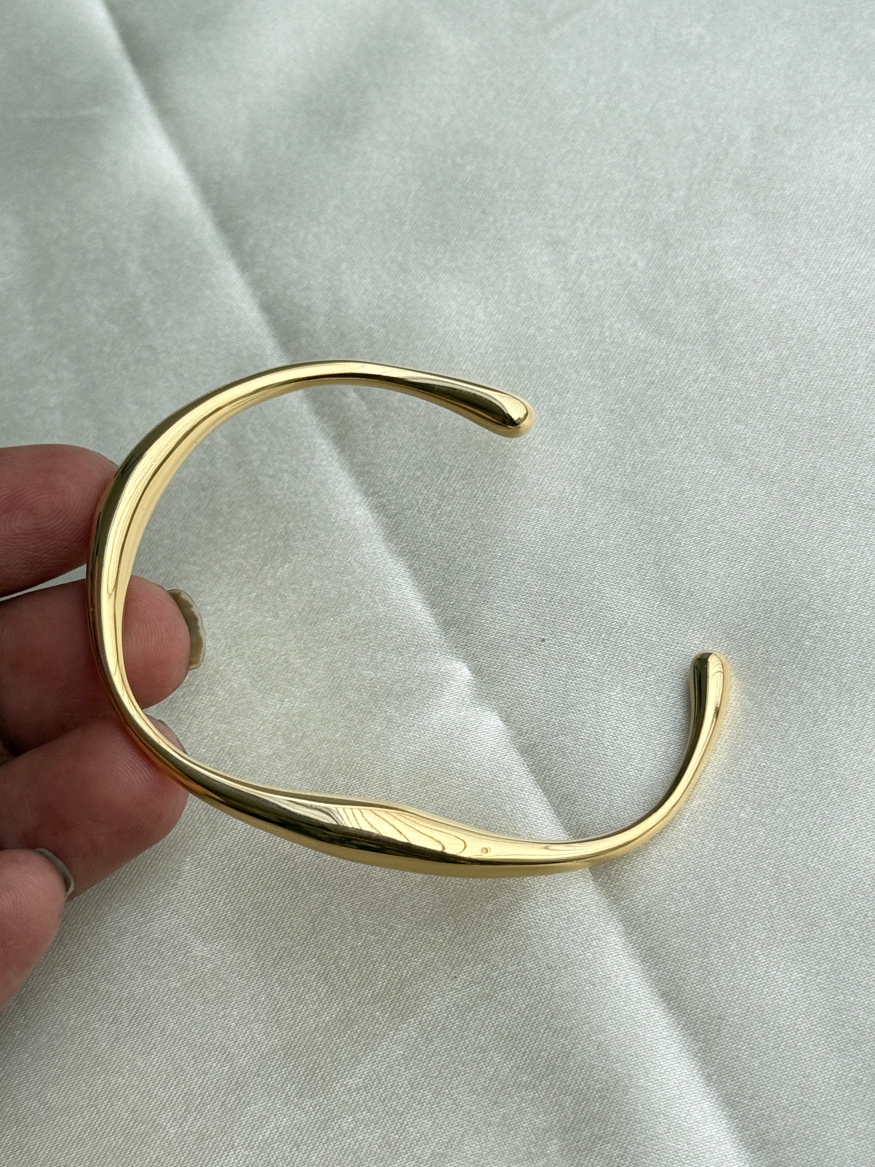Ab032 gold plain Anti tarnish bracelets