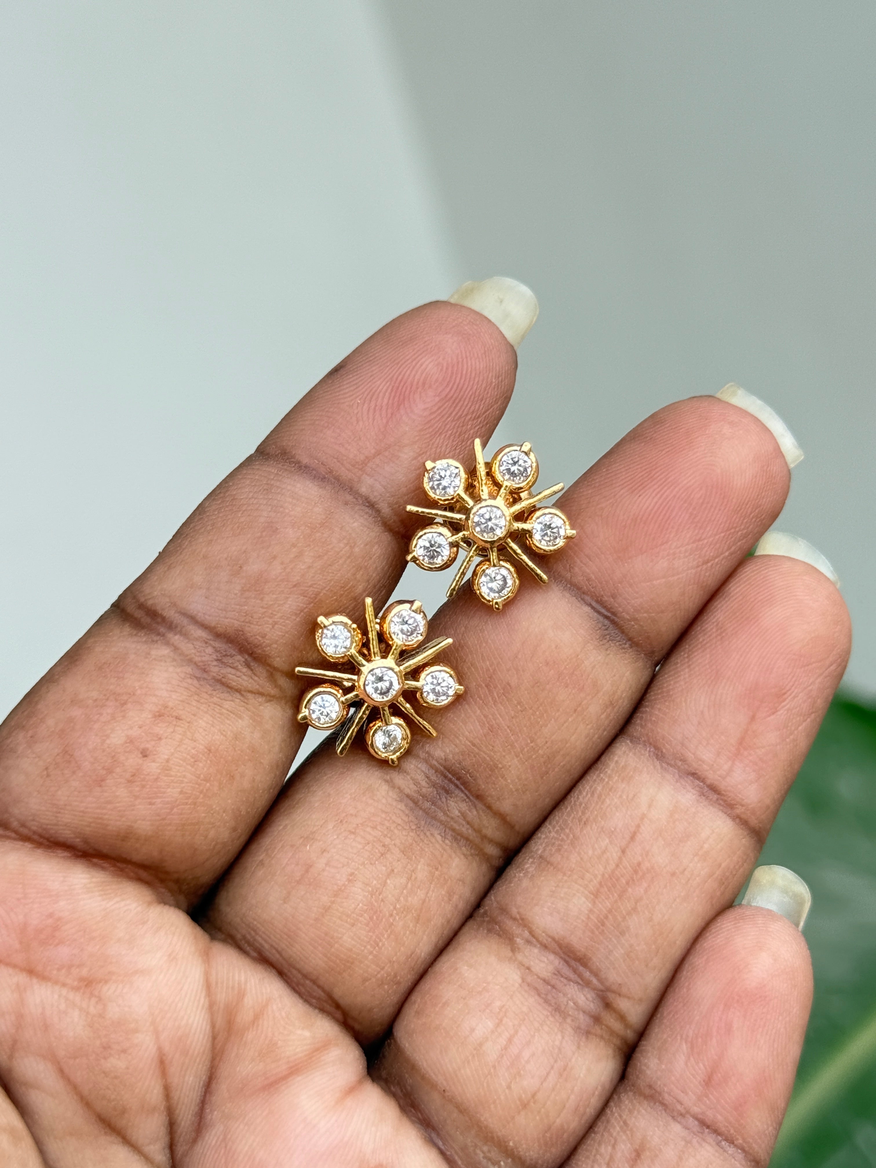 Ph081 6 stones panchaloham studs