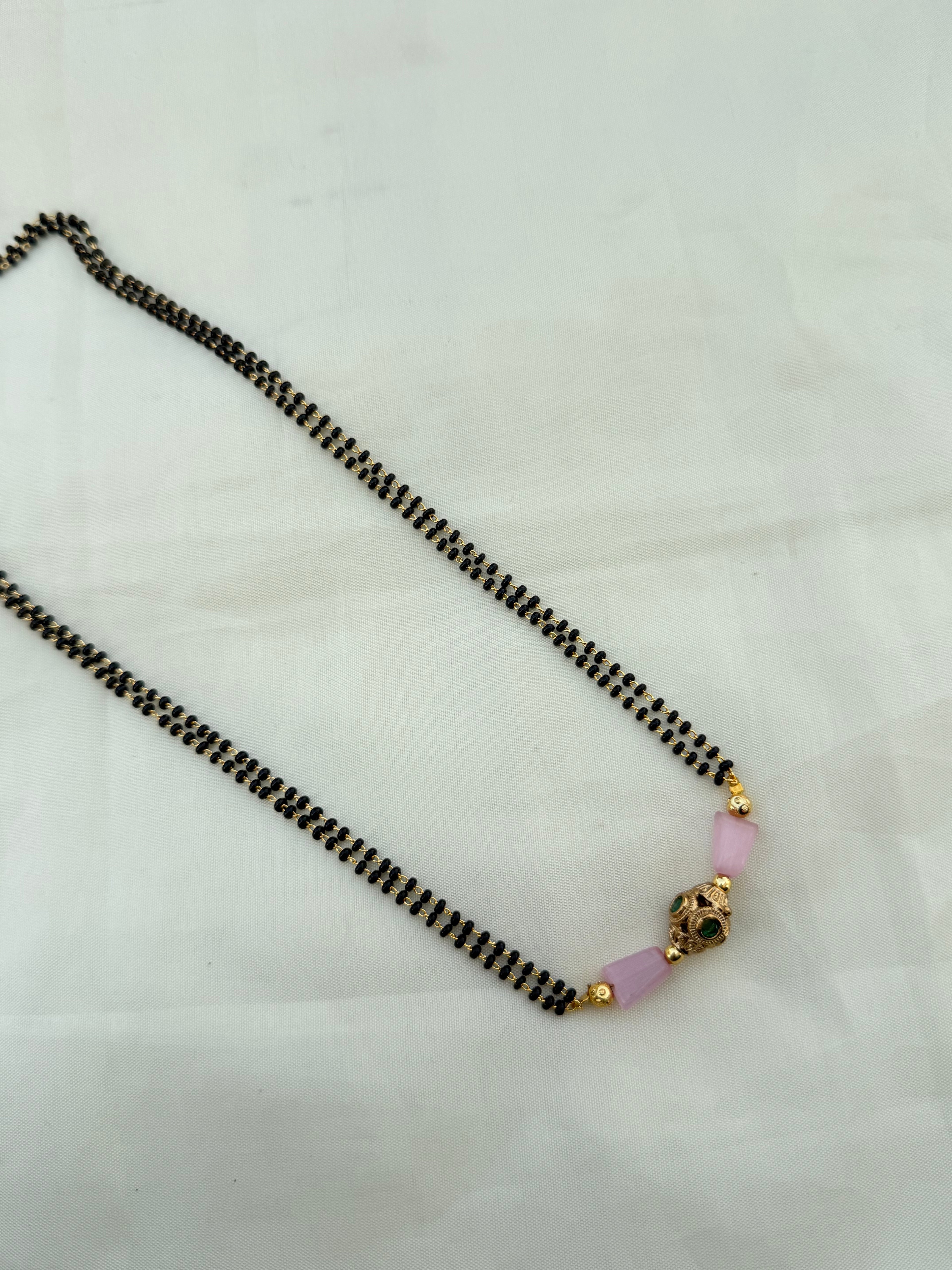 Bb5080 2 lines 18inches Blackbeads