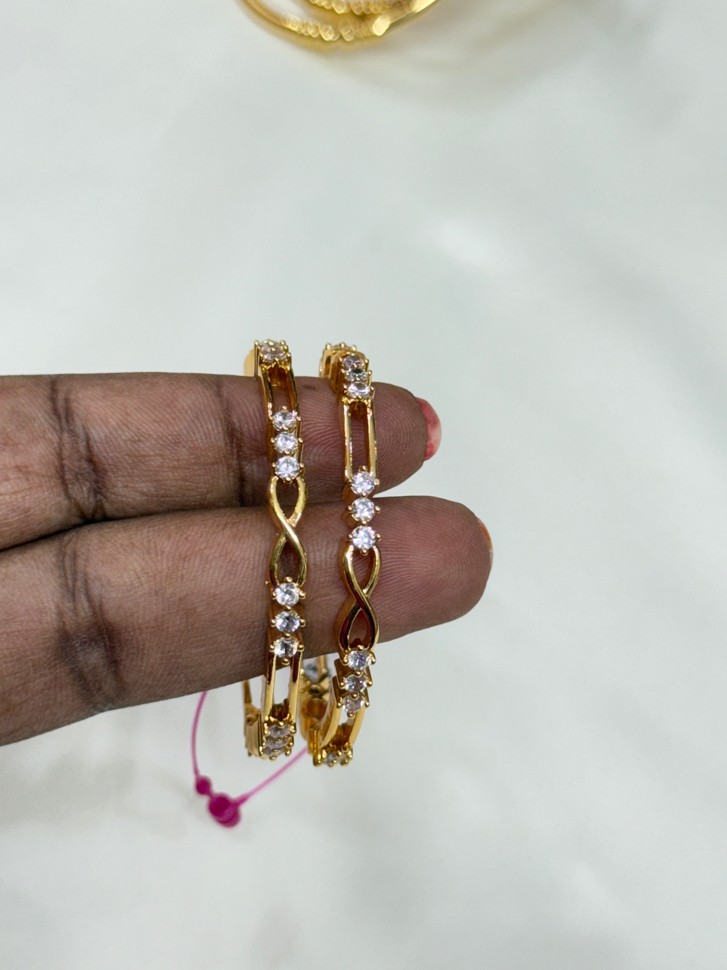 Kd021 cz infinity kids bangles