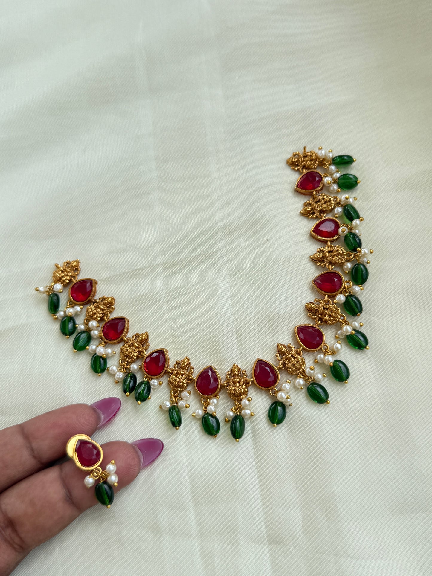 Ns274 Lakshmi Devi multi neckset