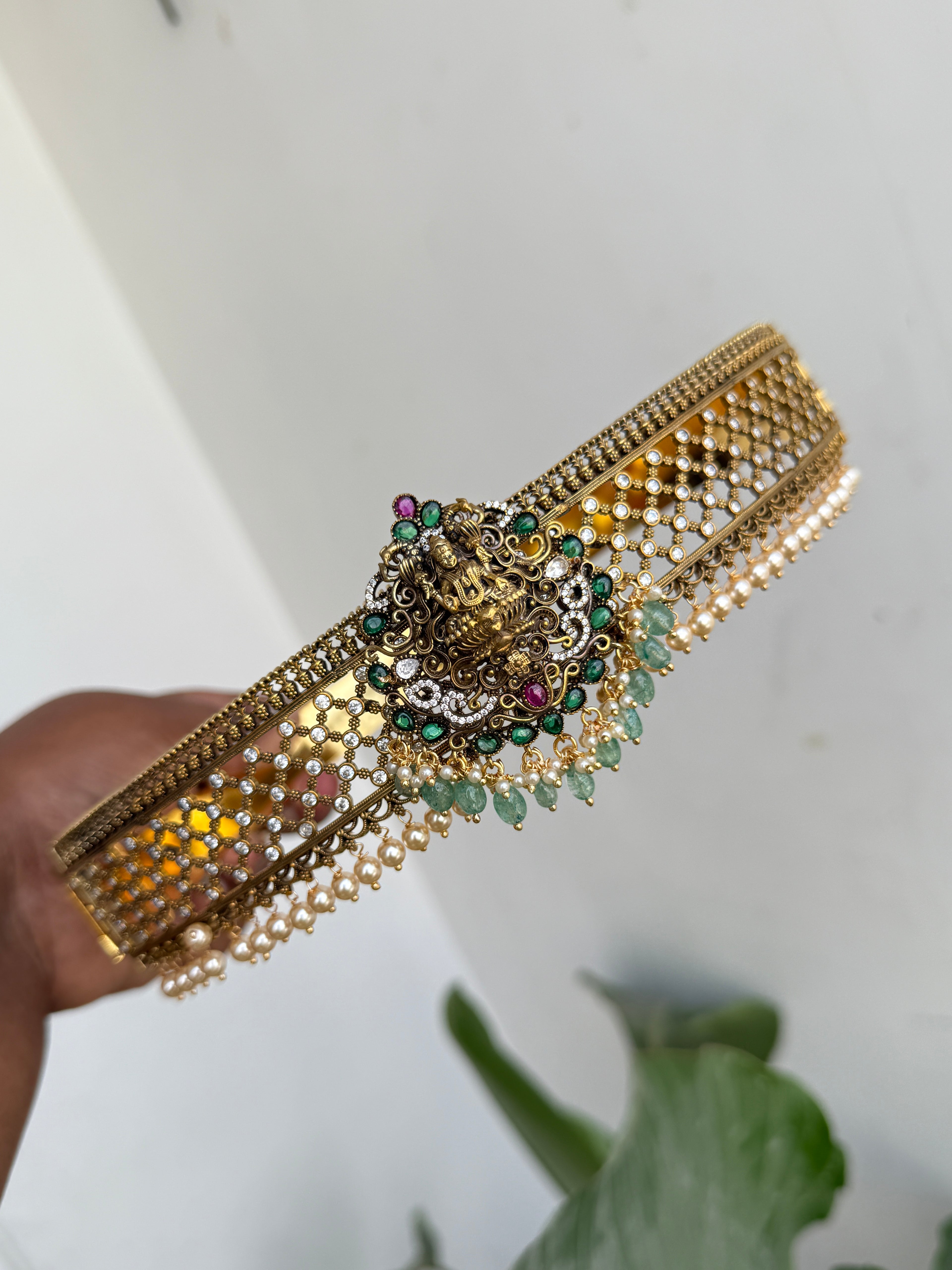 Hb549 kemp moissanite Lakshmi devi kids hipbelt