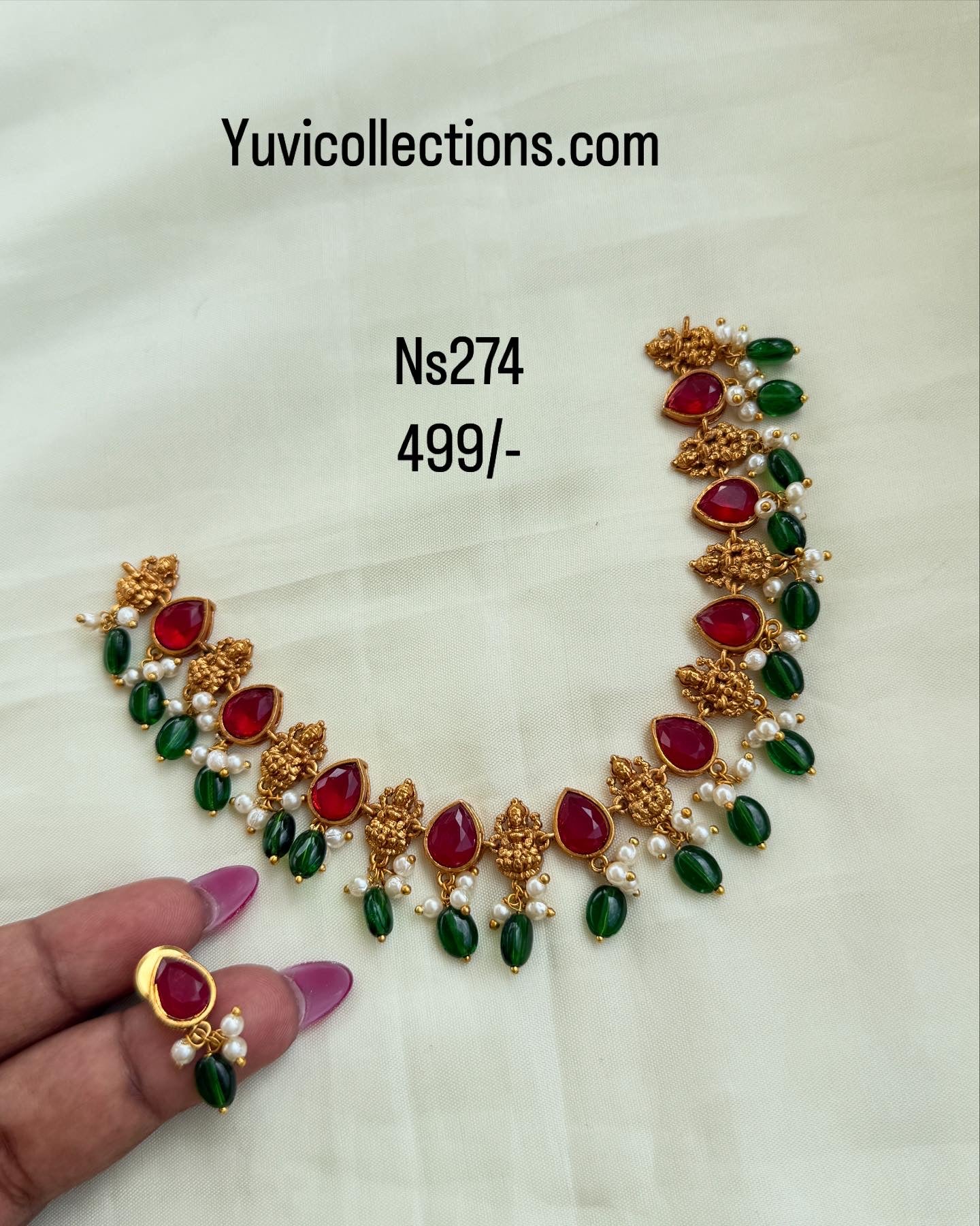 Ns274 Lakshmi Devi multi neckset