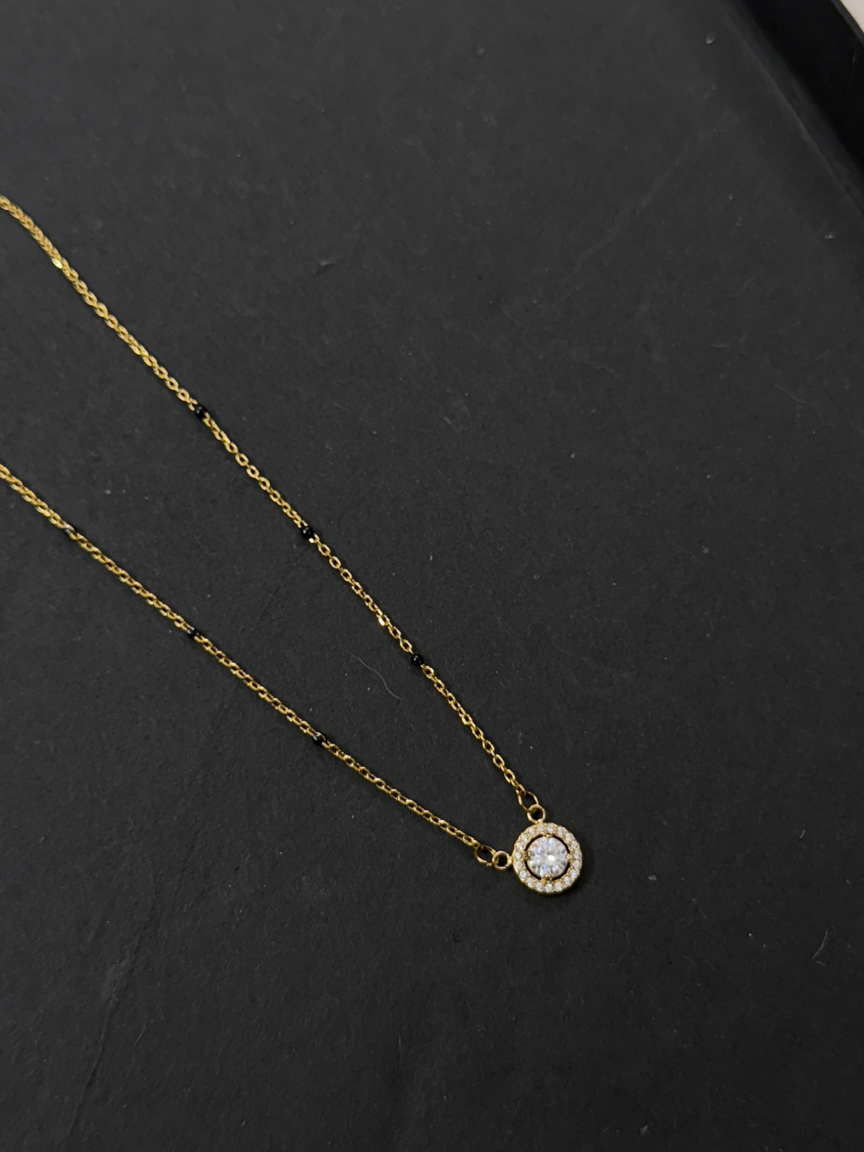 Bb035 circle Anti tarnish blackbeads