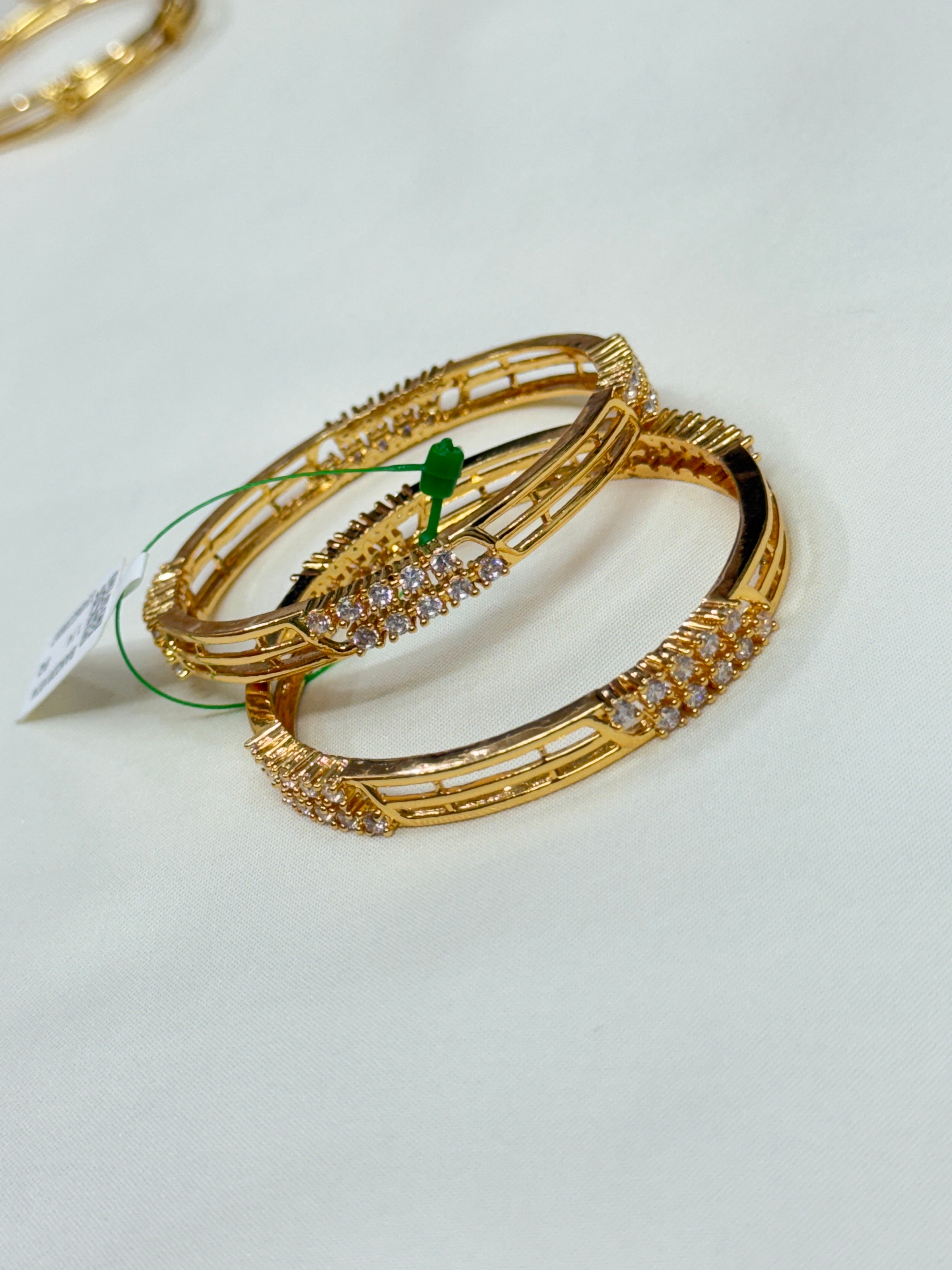 Kd018 cz stones kids bangles