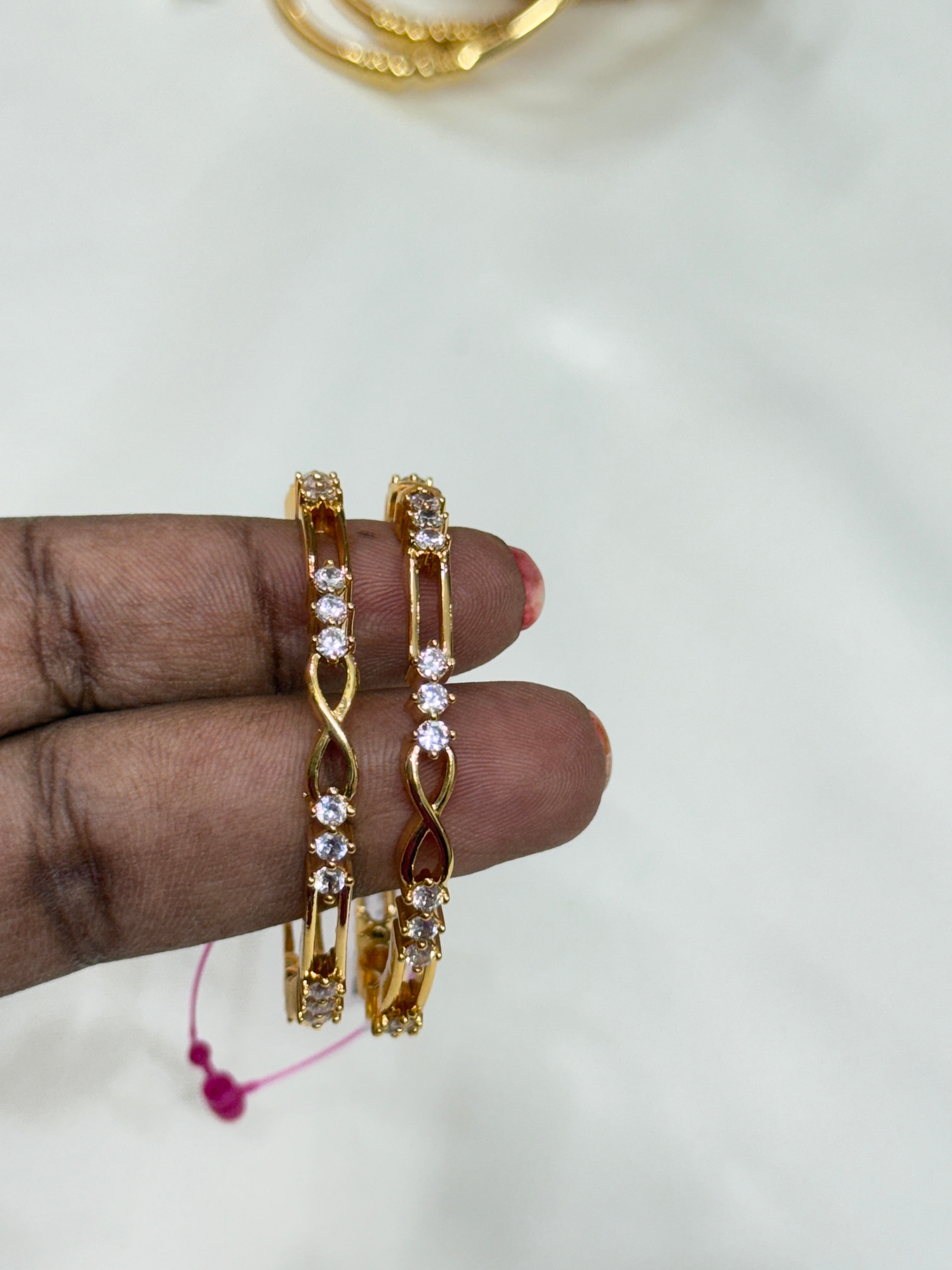 Kd021 cz infinity kids bangles