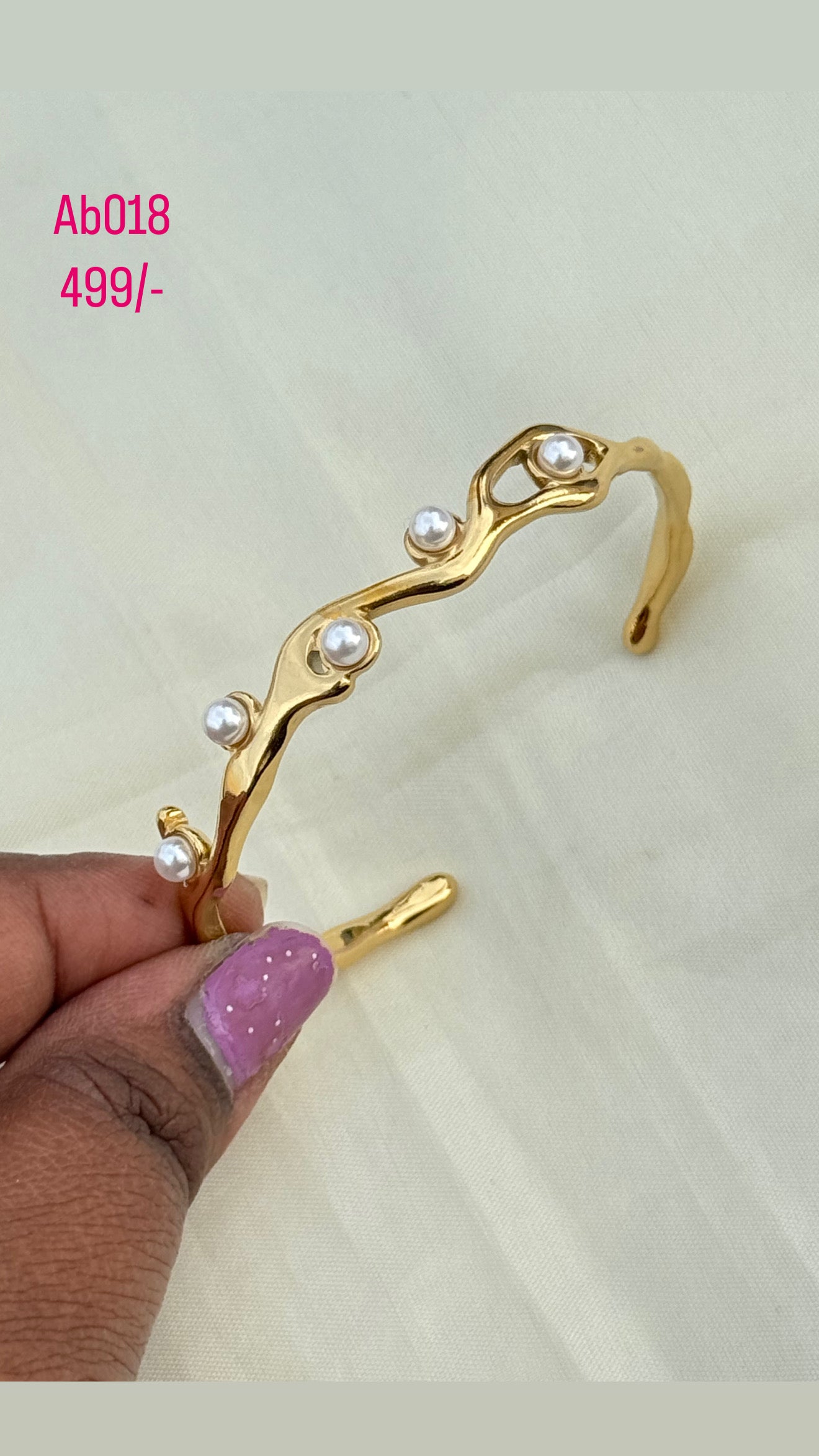 Ab018 pearl anti tarnish bracelet