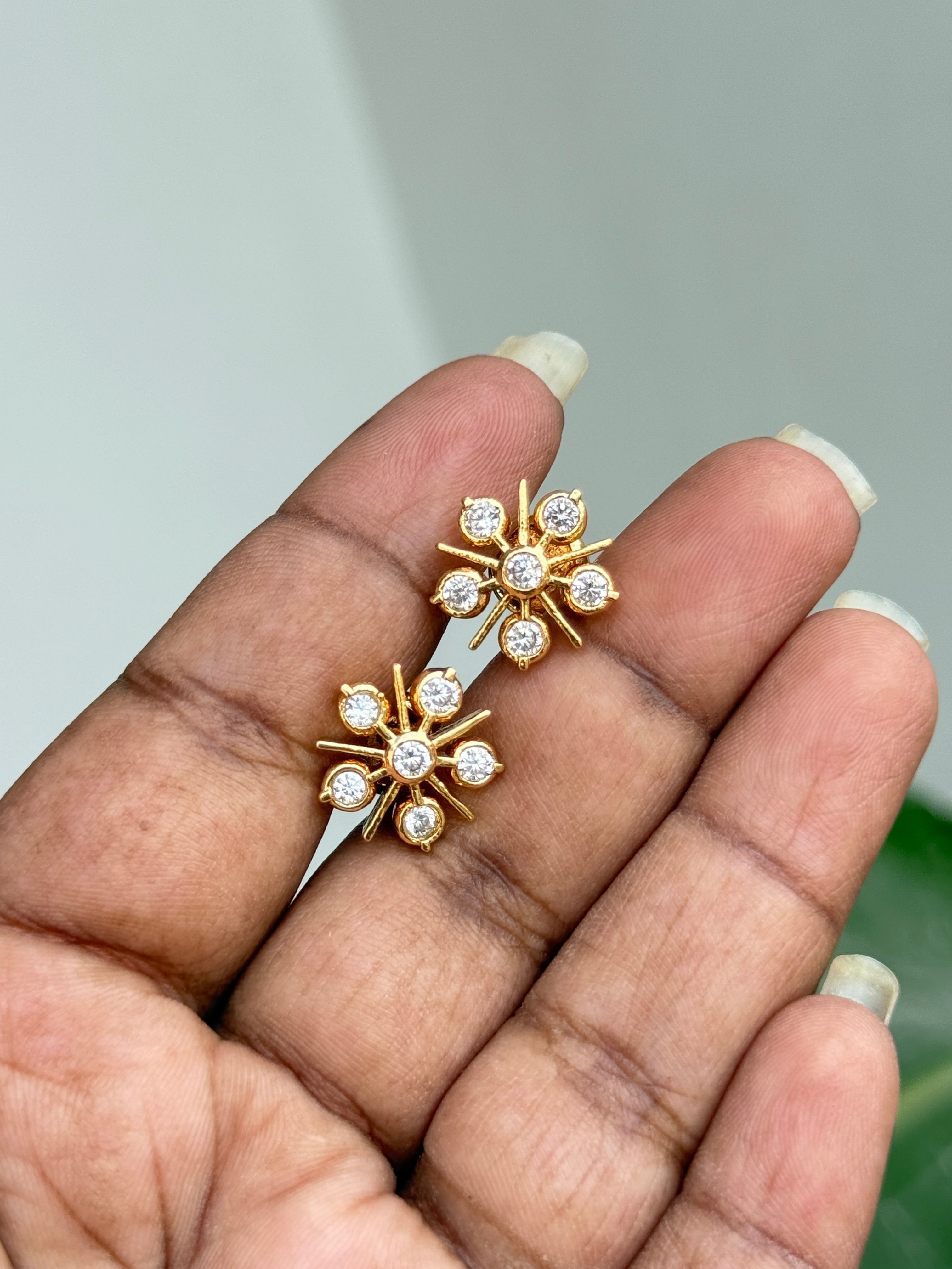 Ph081 6 stones panchaloham studs