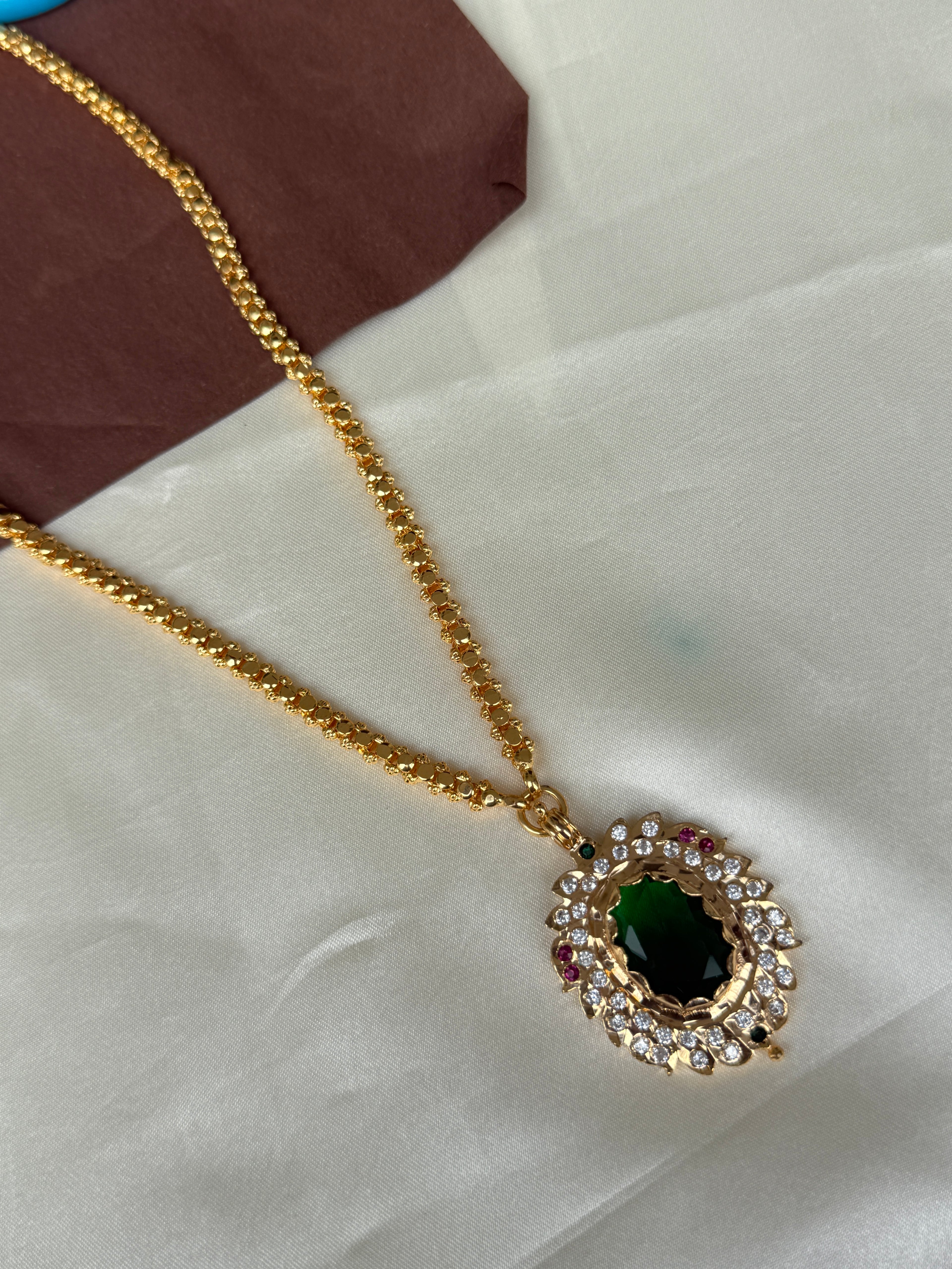 Ph006 panchaloham big pendant with chain