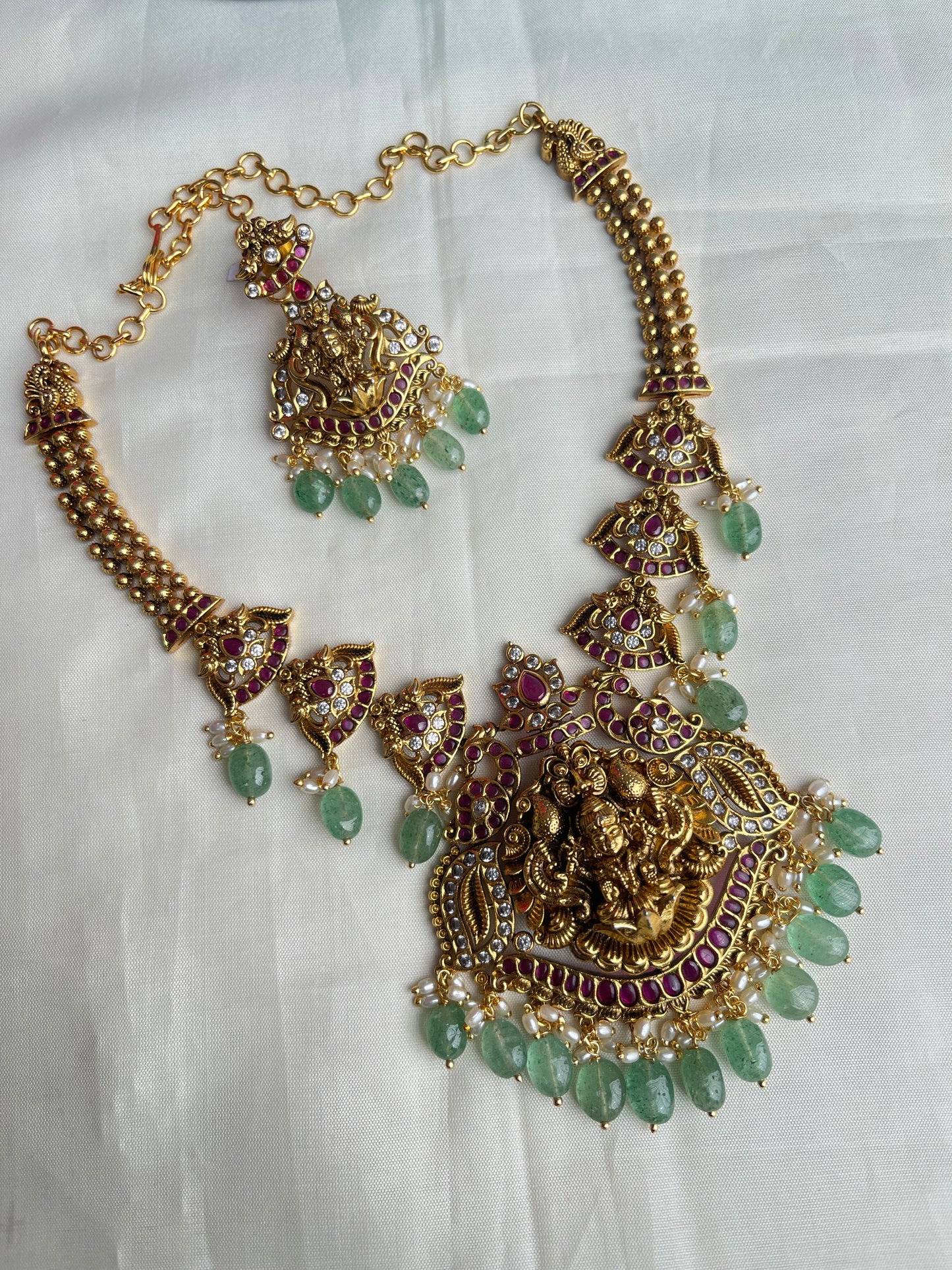 Ns1518 Lakshmi Devi Kemp neckset