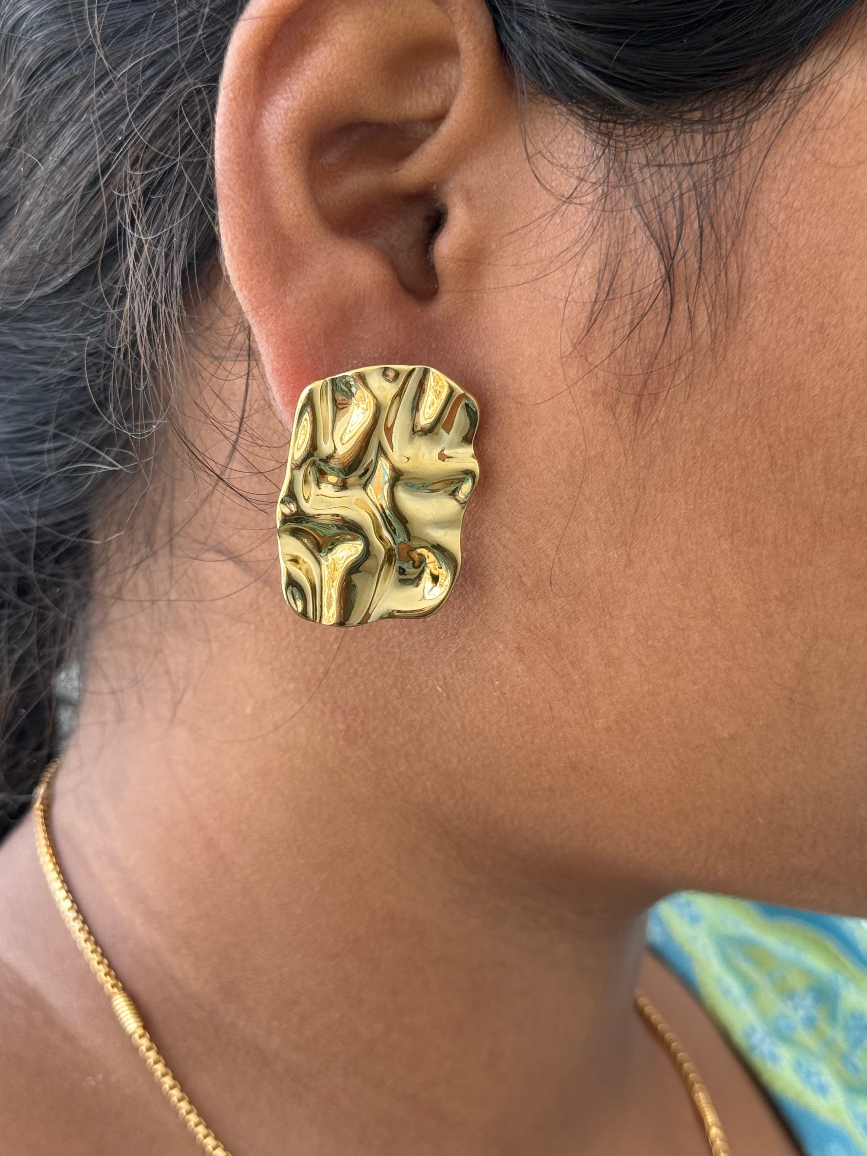 Er003 anti tarnish western earrings