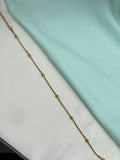 Ak141 anti tarnish gold balls 11 inches single piece 199 and 2 pieces 398 adjustable anklets