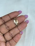 Rg067 panchaloham unpolished 5 stones finger ring