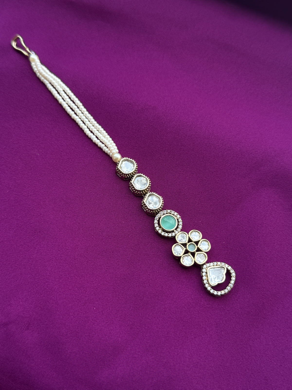 Mossinaite flower 3 layers pearls tikka tk800