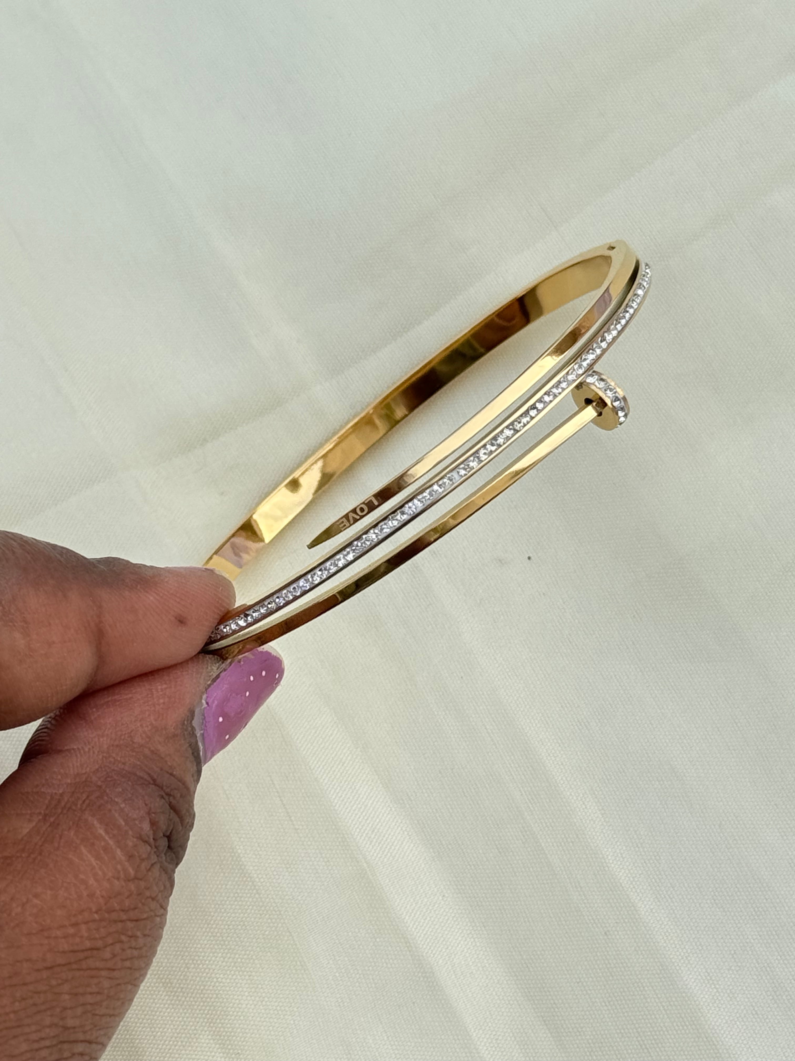 Ab013 3 layers anti-tarnish bracelet