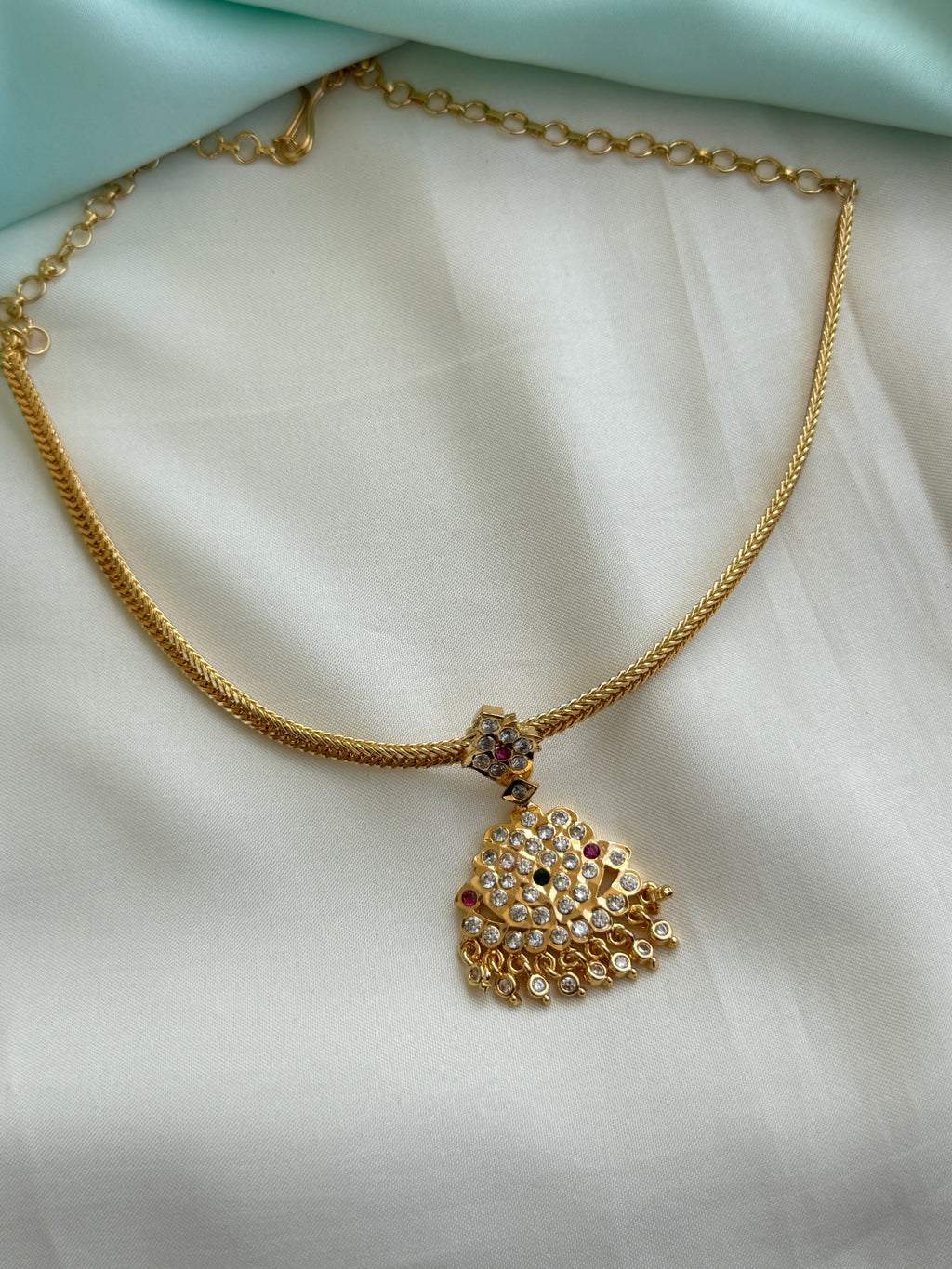 PH401 Panchaloham polished nano thread multi Neckset