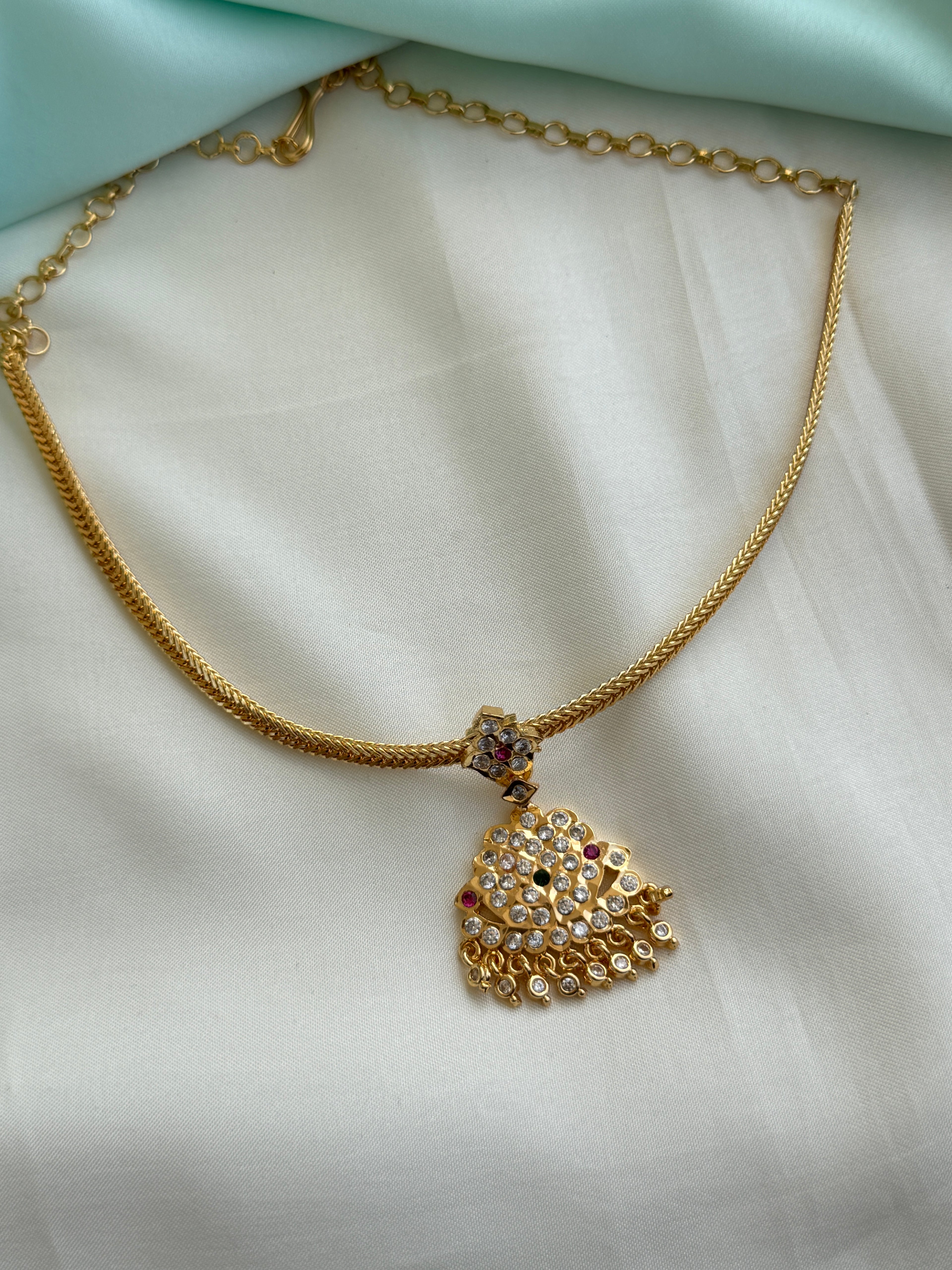 PH401 Panchaloham polished nano thread multi Neckset