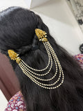 Lakshmidevi kemp stones butta with 5 layers jada Billa jd009