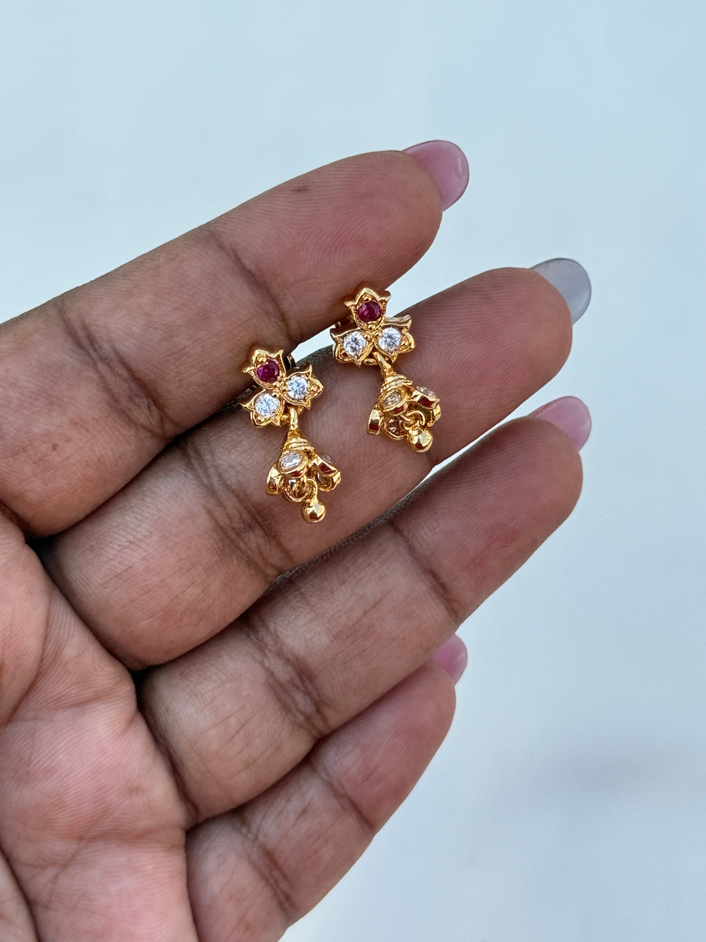 Ph181 panchaloham small butta back screw earrings