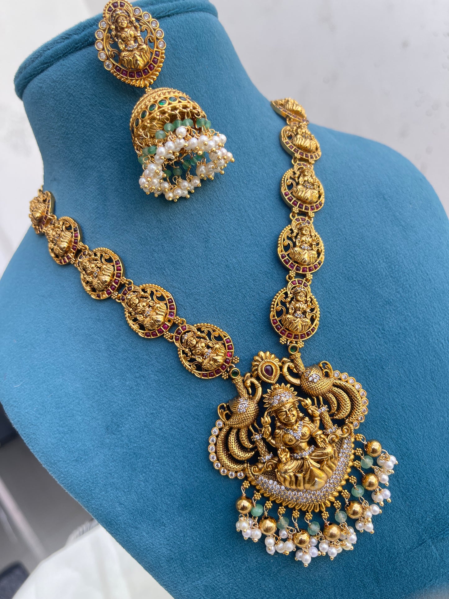 Ns1525 lakshmi devi neckset with buttalu