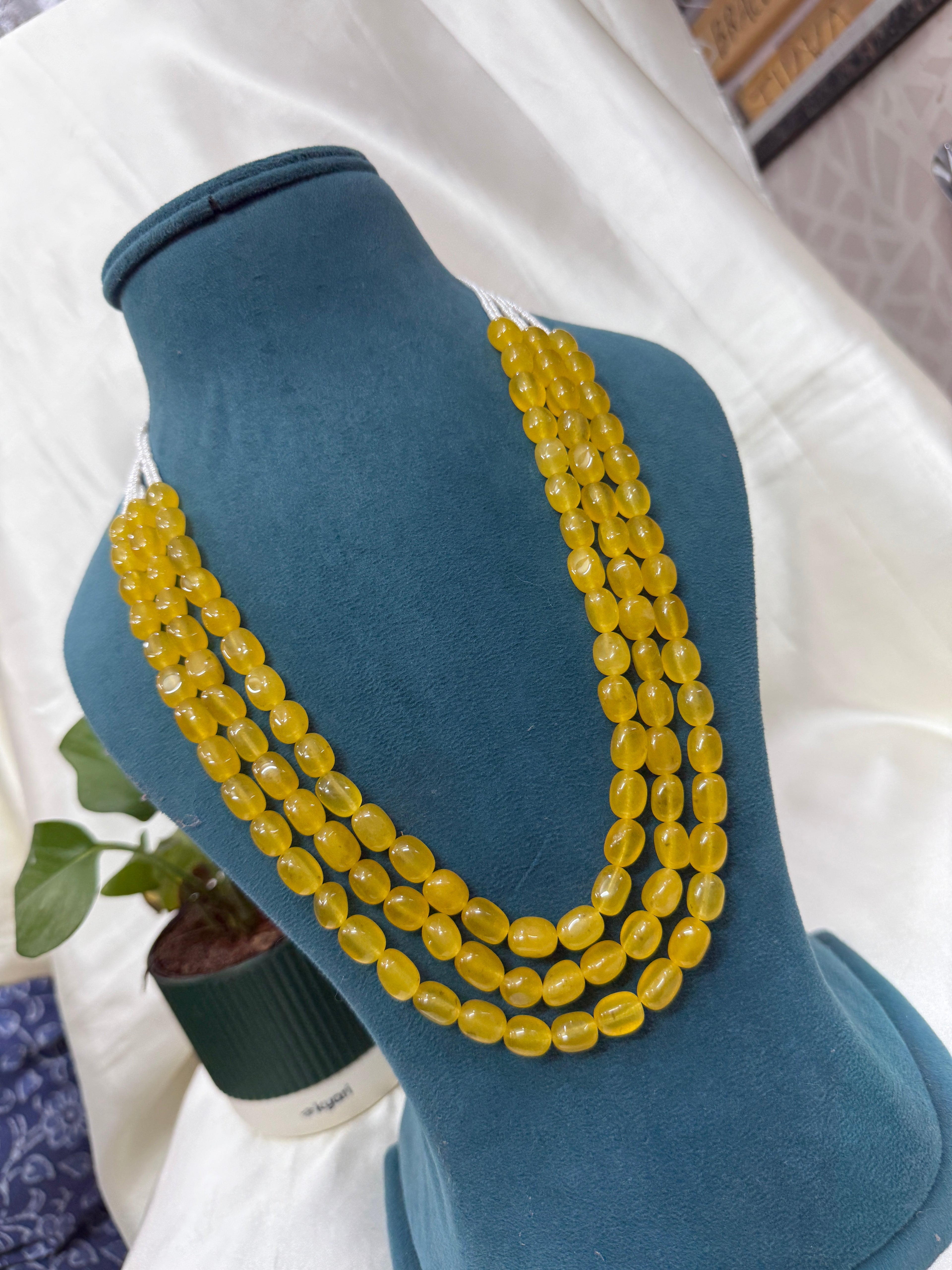 Bb111 3 lines beads chain