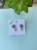 Flower pearl small hanging earrings ER6264