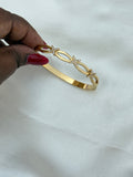 AB074 anti tarnish flower openable kada bracelet