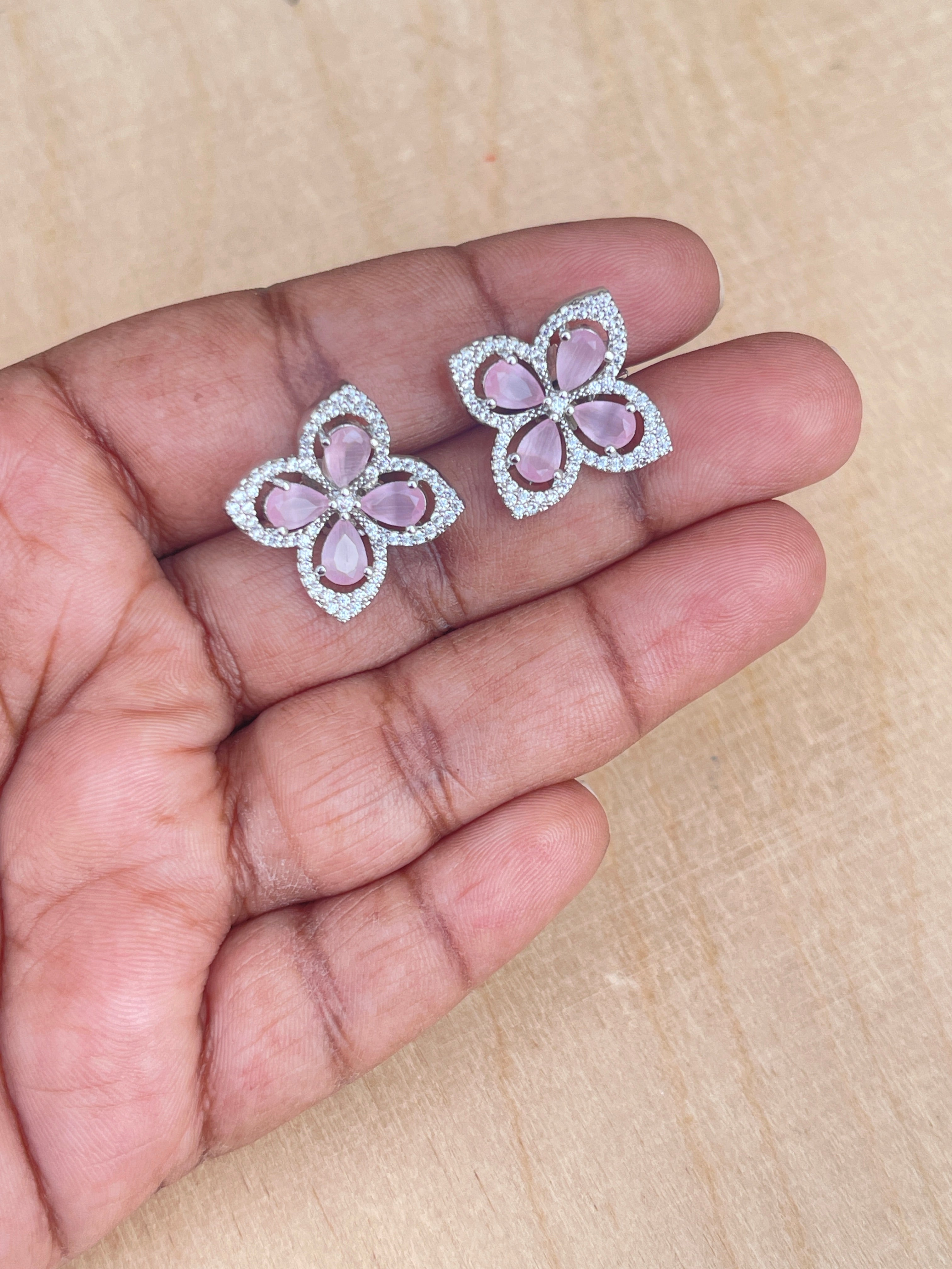 Zircon pastel studs