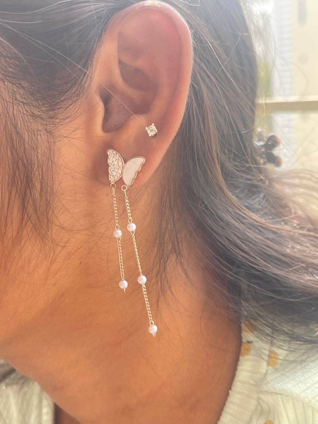 Butterfly tassels in rosegold