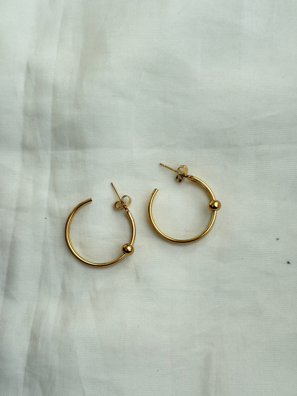 Er012 anti-tarnish hoops Color won't fade