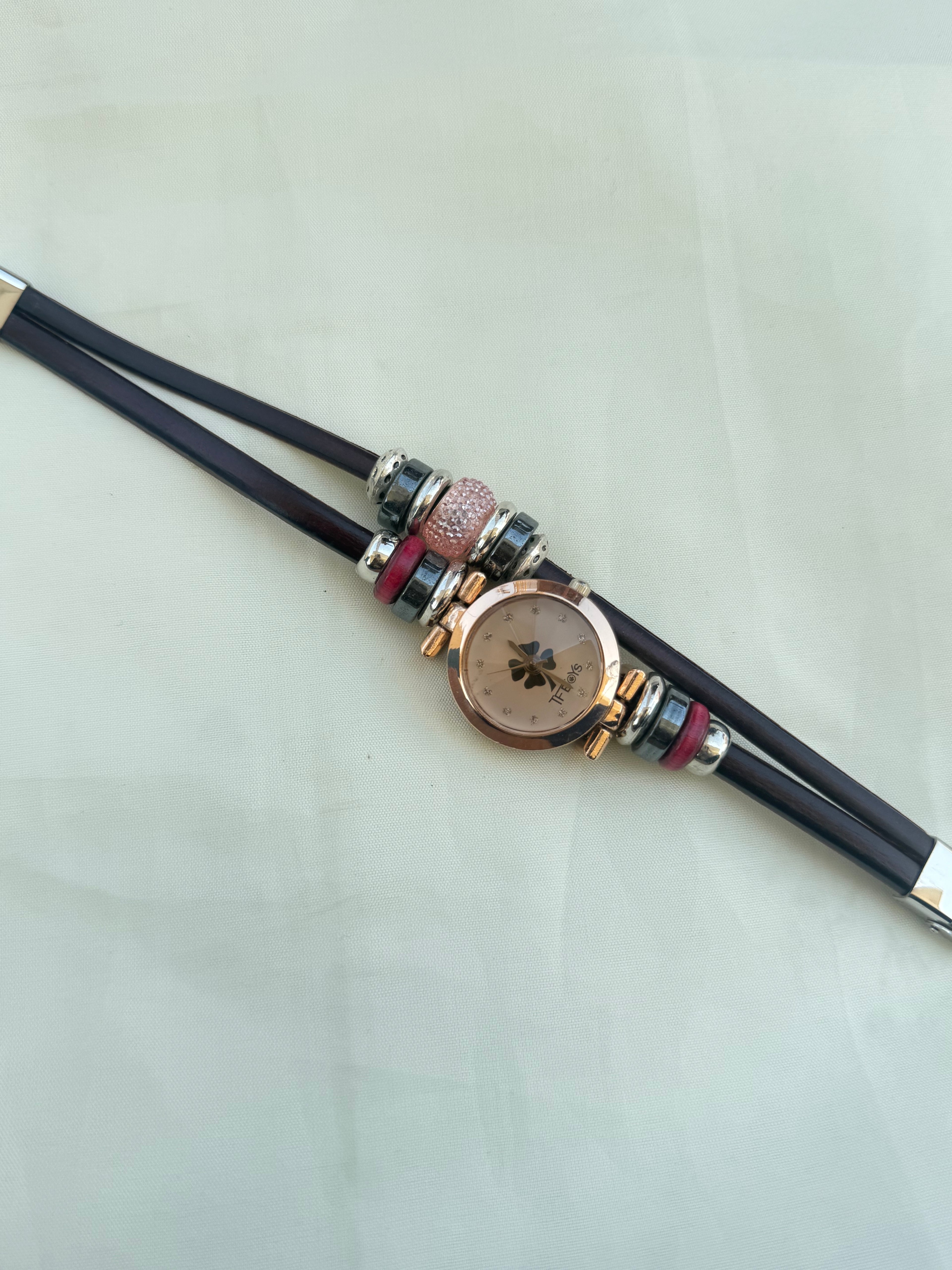 Flower analogue bracelet watches wt002