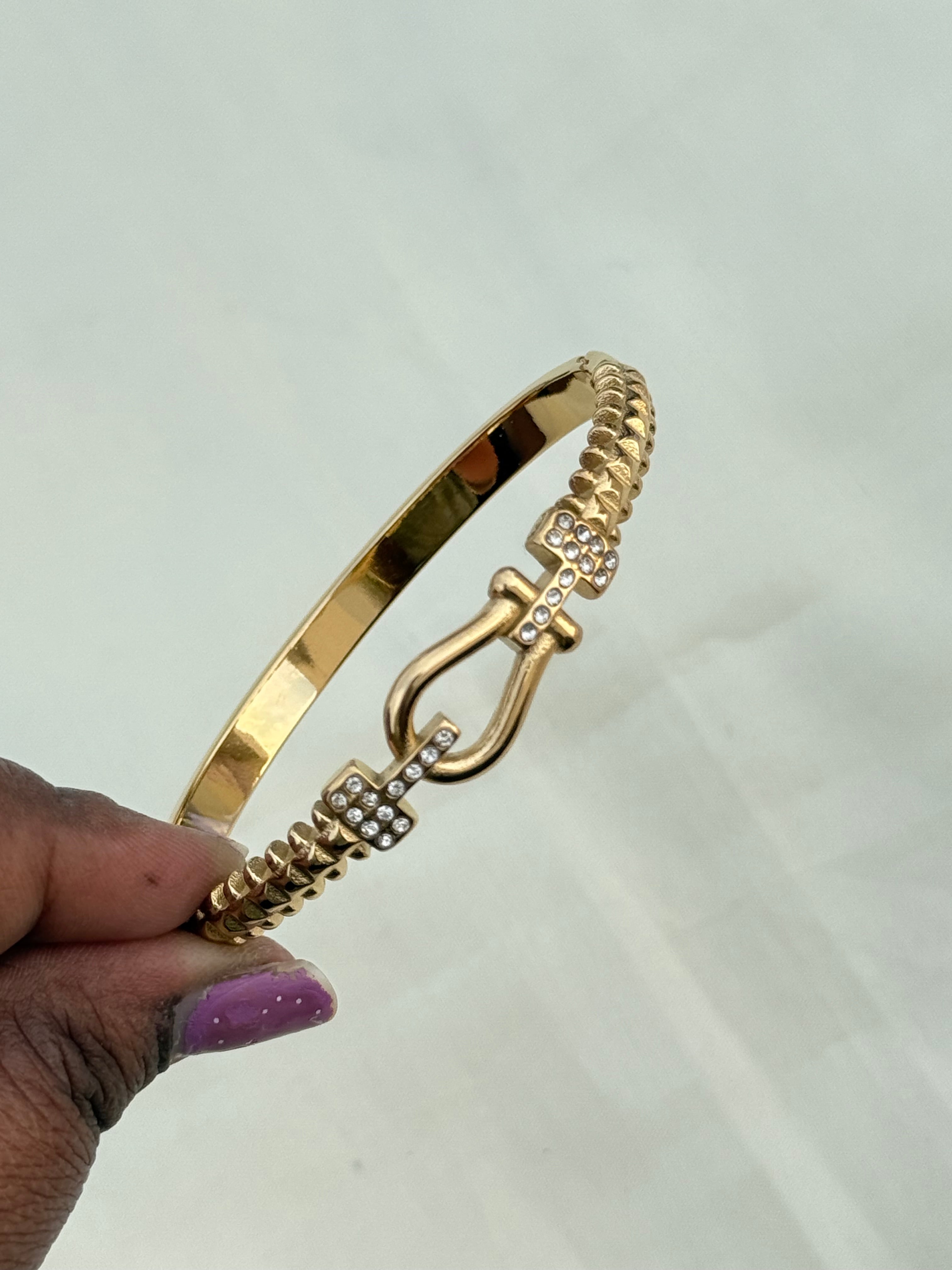 Ab004 gold replica anti tarnish bracelet