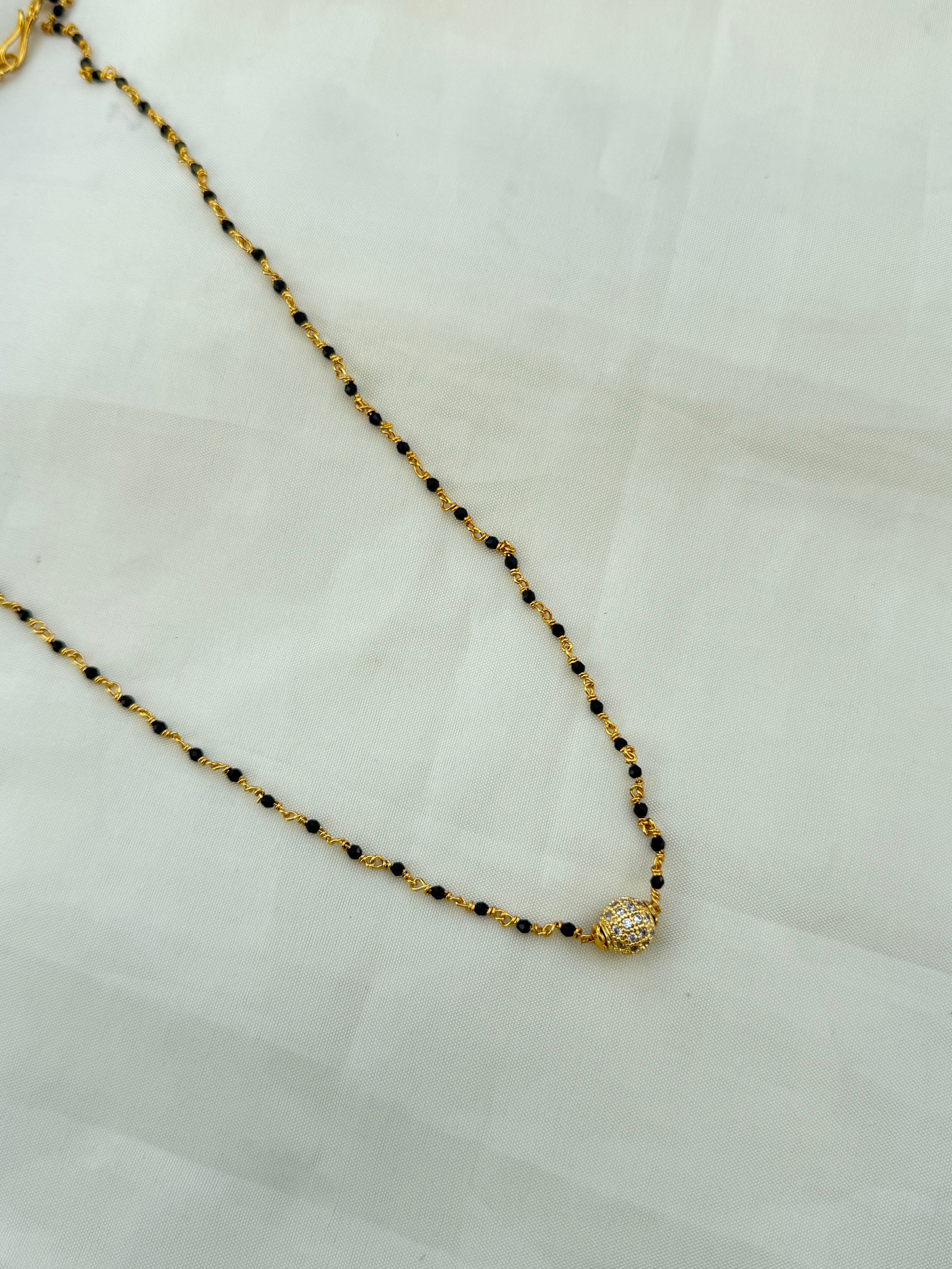 Bb5078  single line 18 inches blackbeads