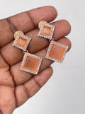 Western peach earrings ER6185