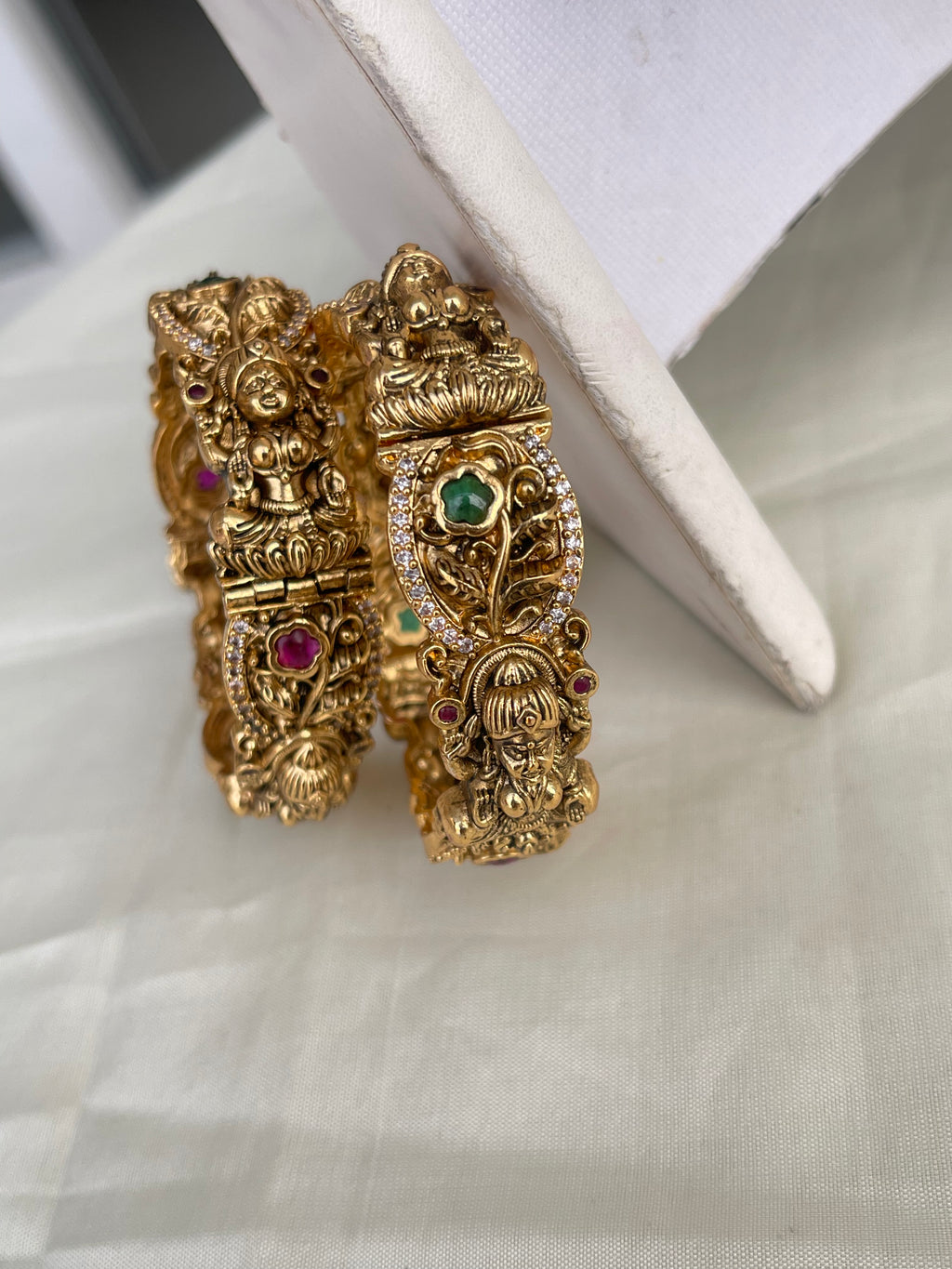 Pair of Nakshi heavy adjustable bangles