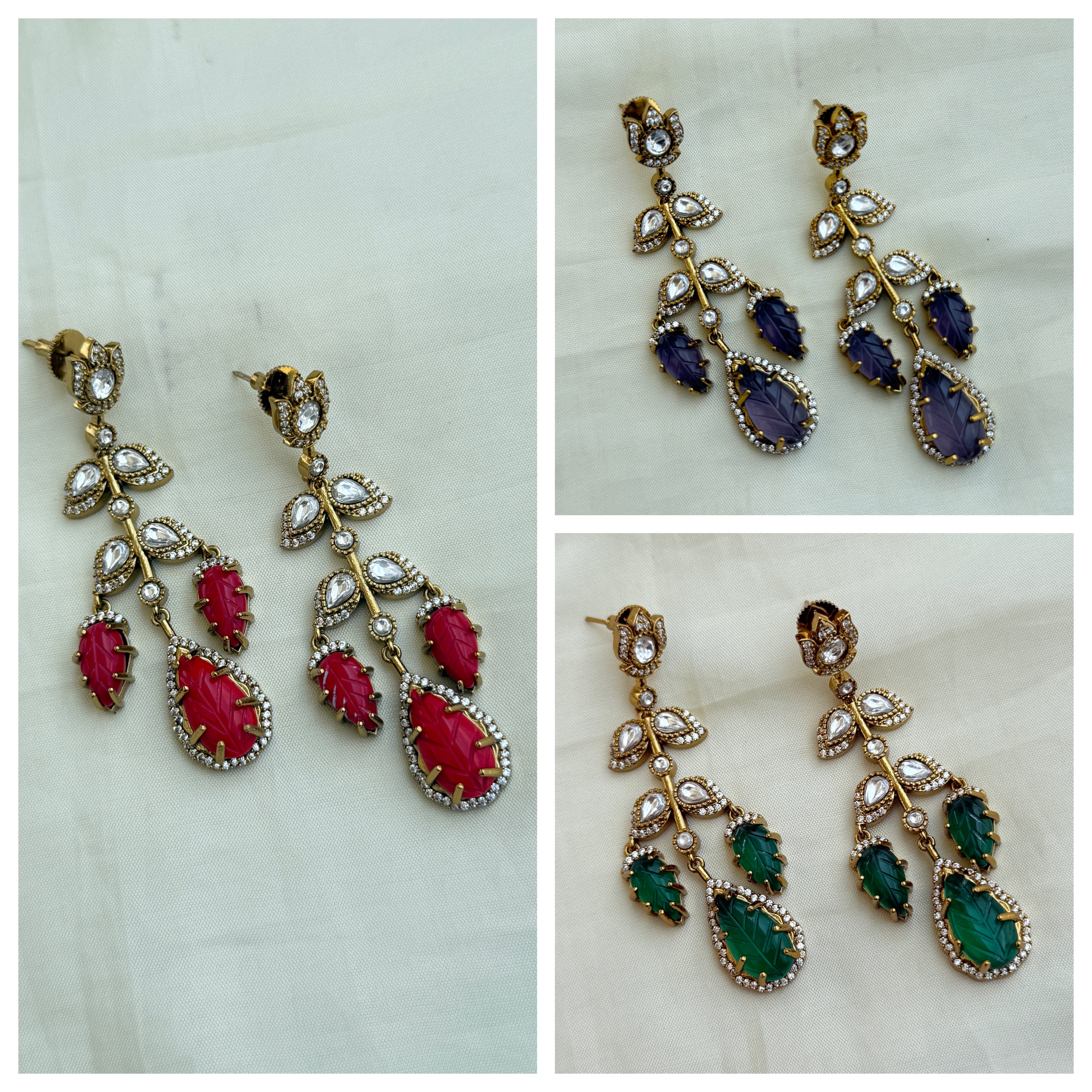 Er001 moissanite drop hanging western earrings